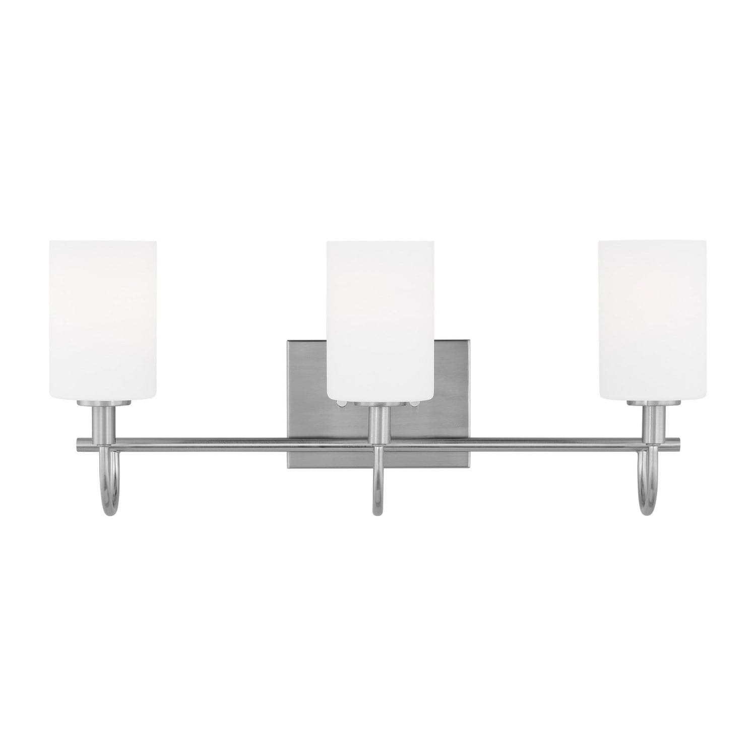 Visual Comfort Studio - 4457103-962 - Three Light Bath Vanity - Oak Moore - Brushed Nickel