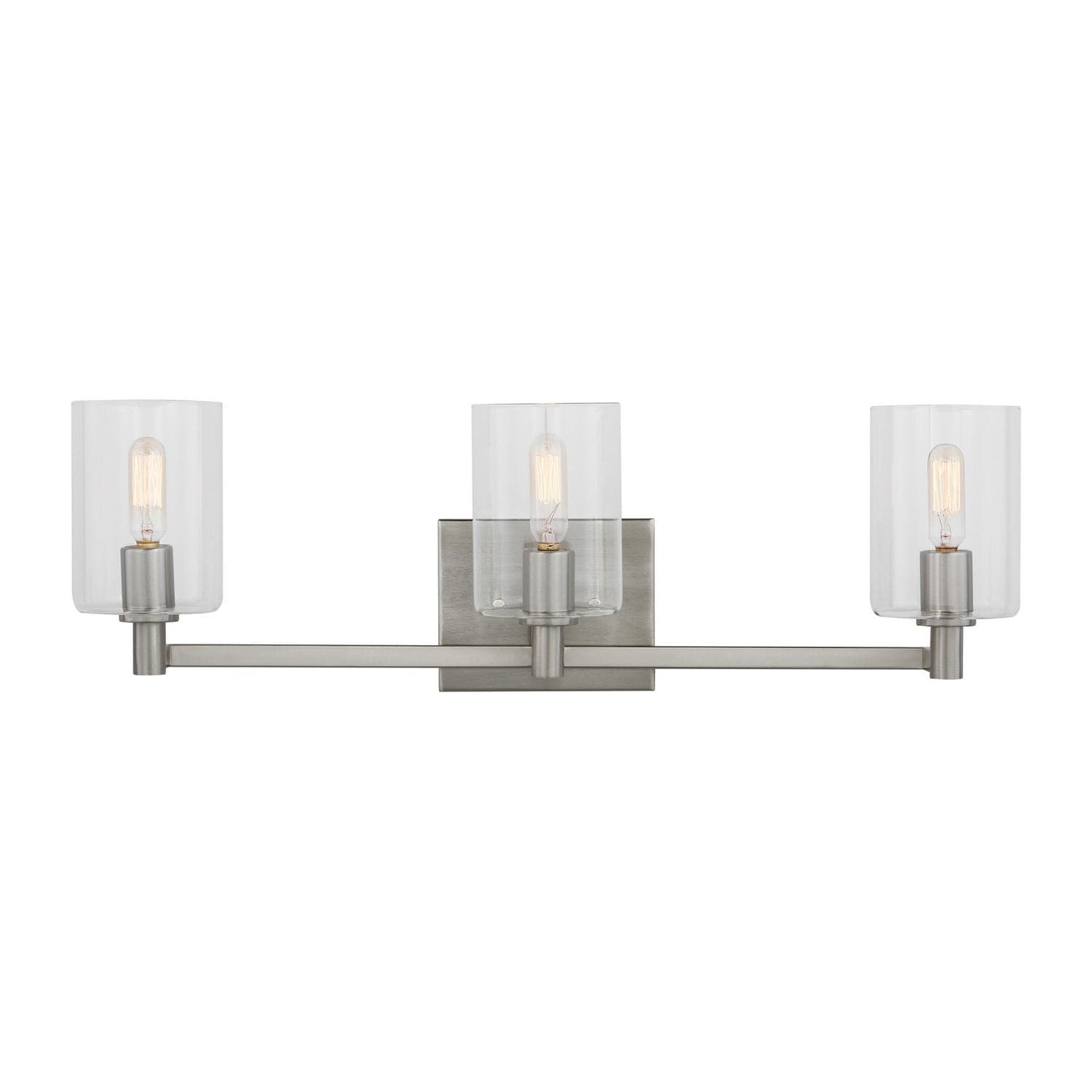 Visual Comfort Studio - 4464203-962 - Three Light Bath Vanity - Fullton - Brushed Nickel