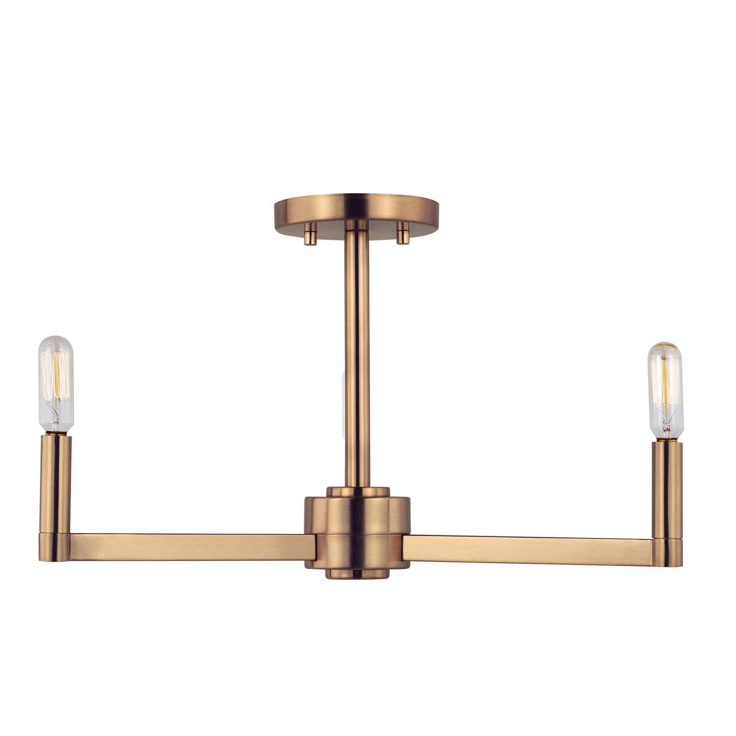 Visual Comfort Studio - 7764203EN-848 - LED Semi-Flush Mount - Fullton - Satin Brass