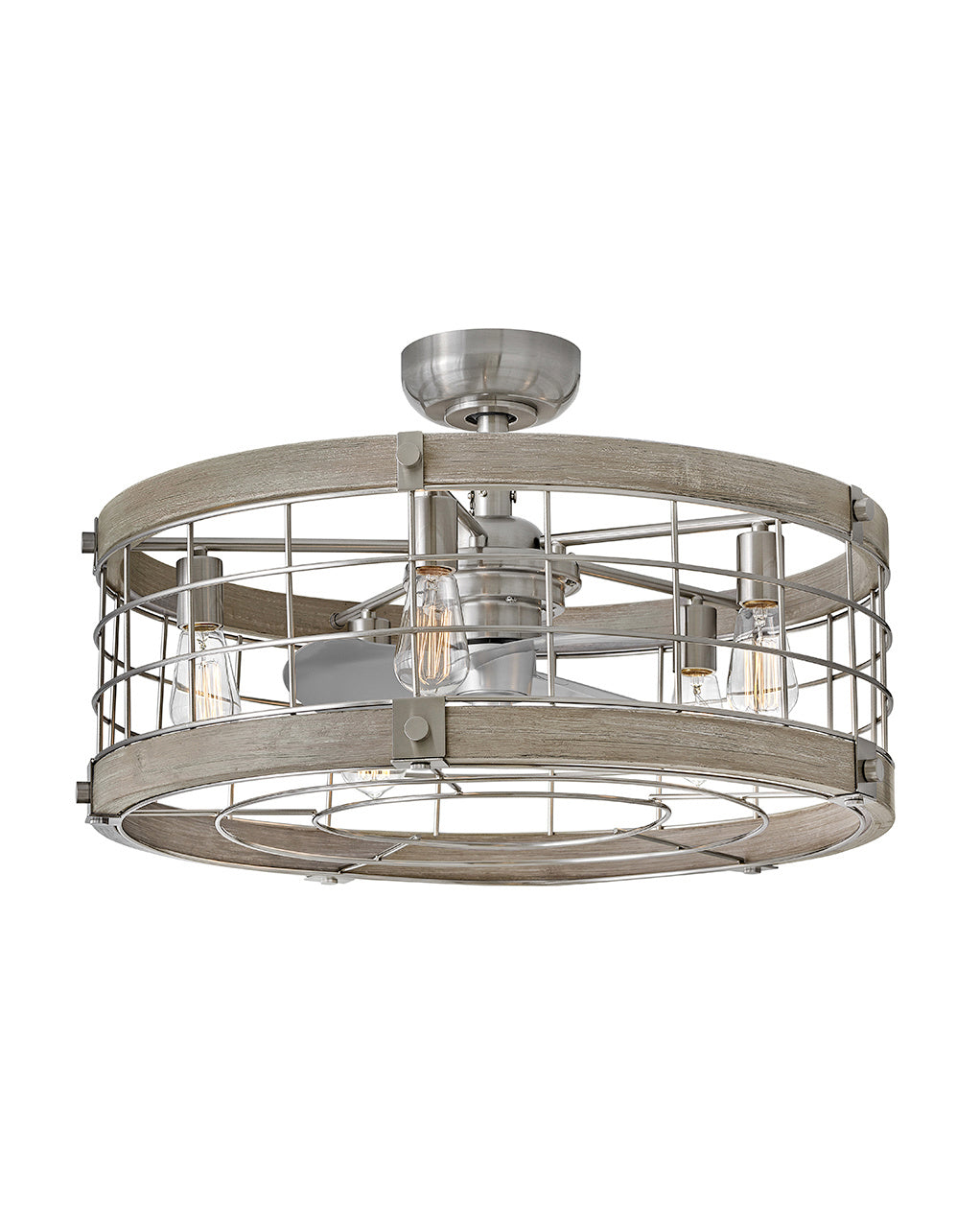 Hinkley - 904627FBN-LIA - 27" LED Fandelier - Bryce - Brushed Nickel