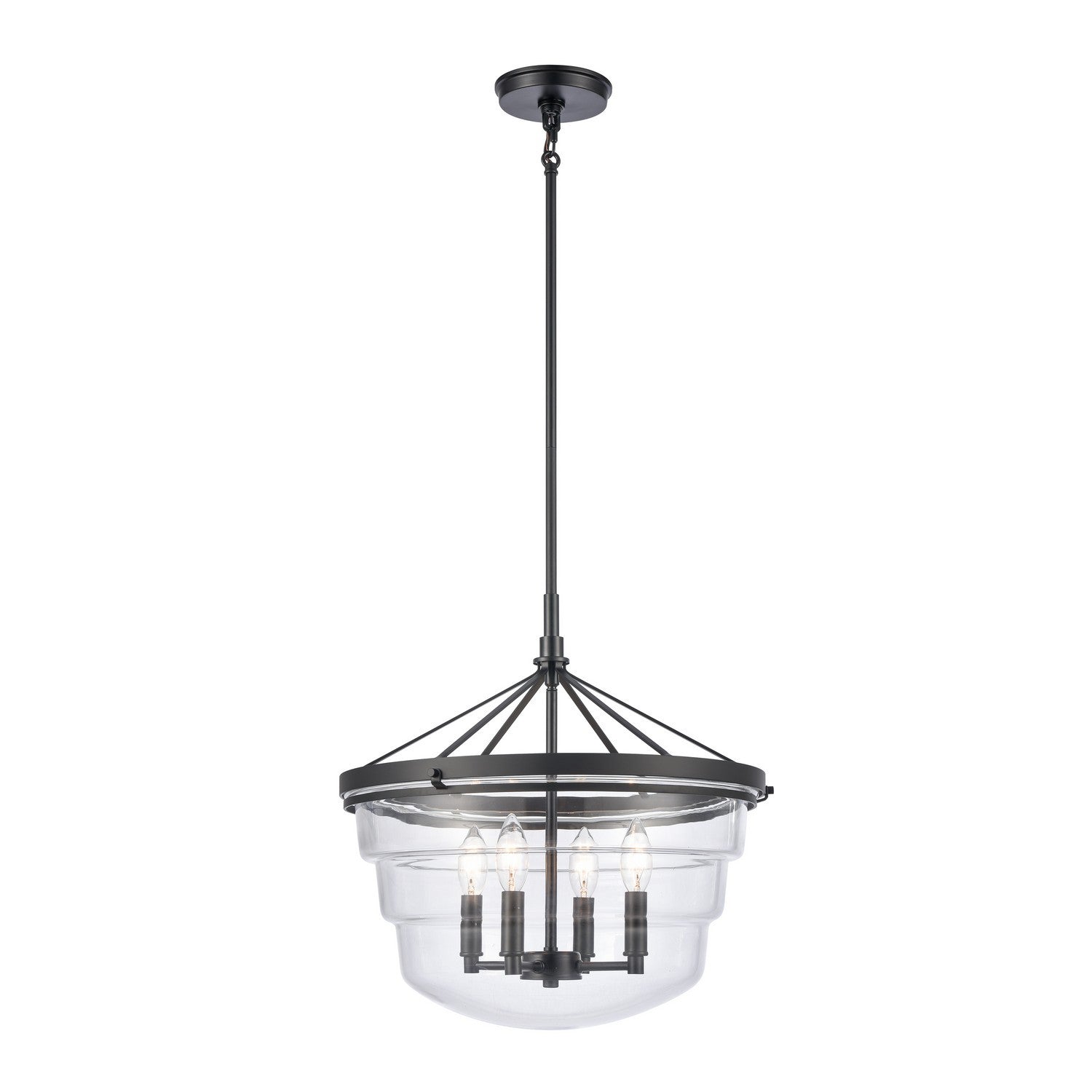 ELK Home - 82169/4 - Four Light Pendant - Boyer - Matte Black