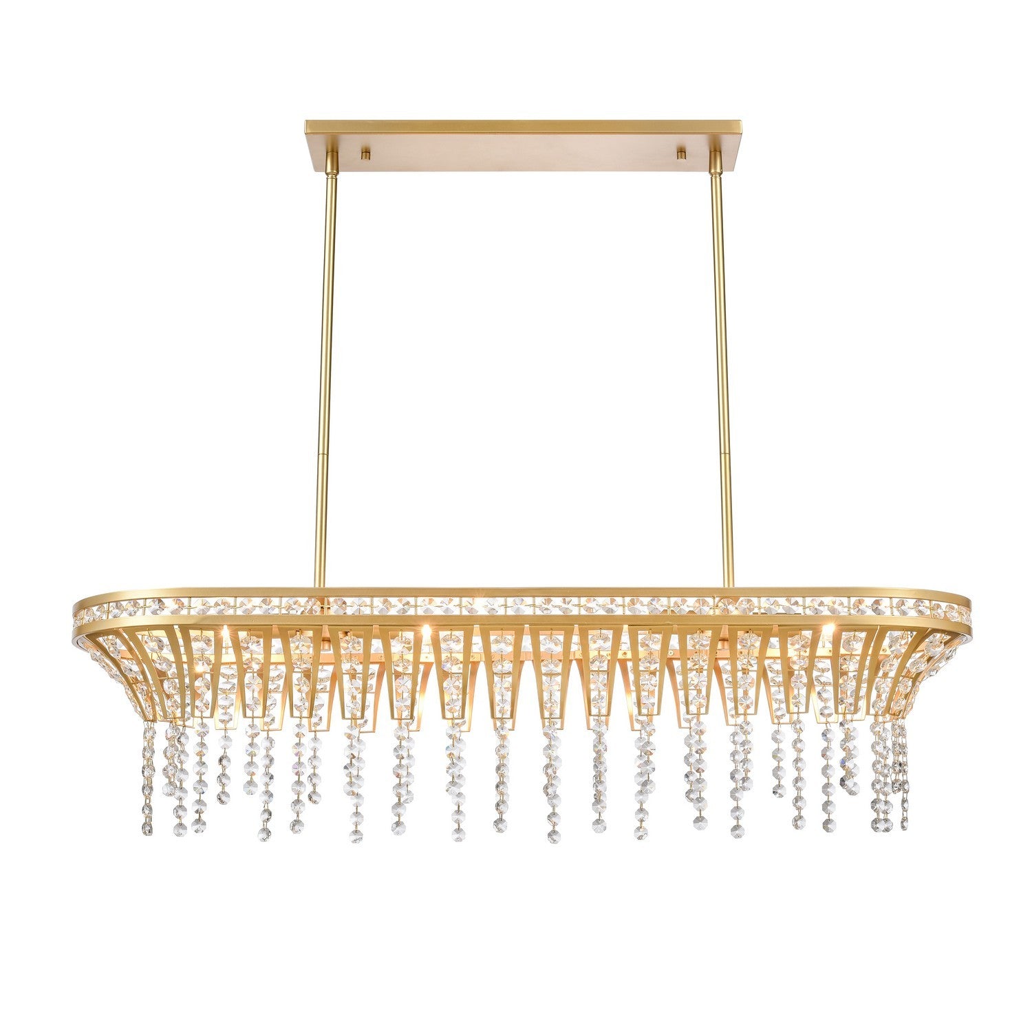 ELK Home - 82226/4 - Four Light Linear Chandelier - Fantania - Champagne Gold