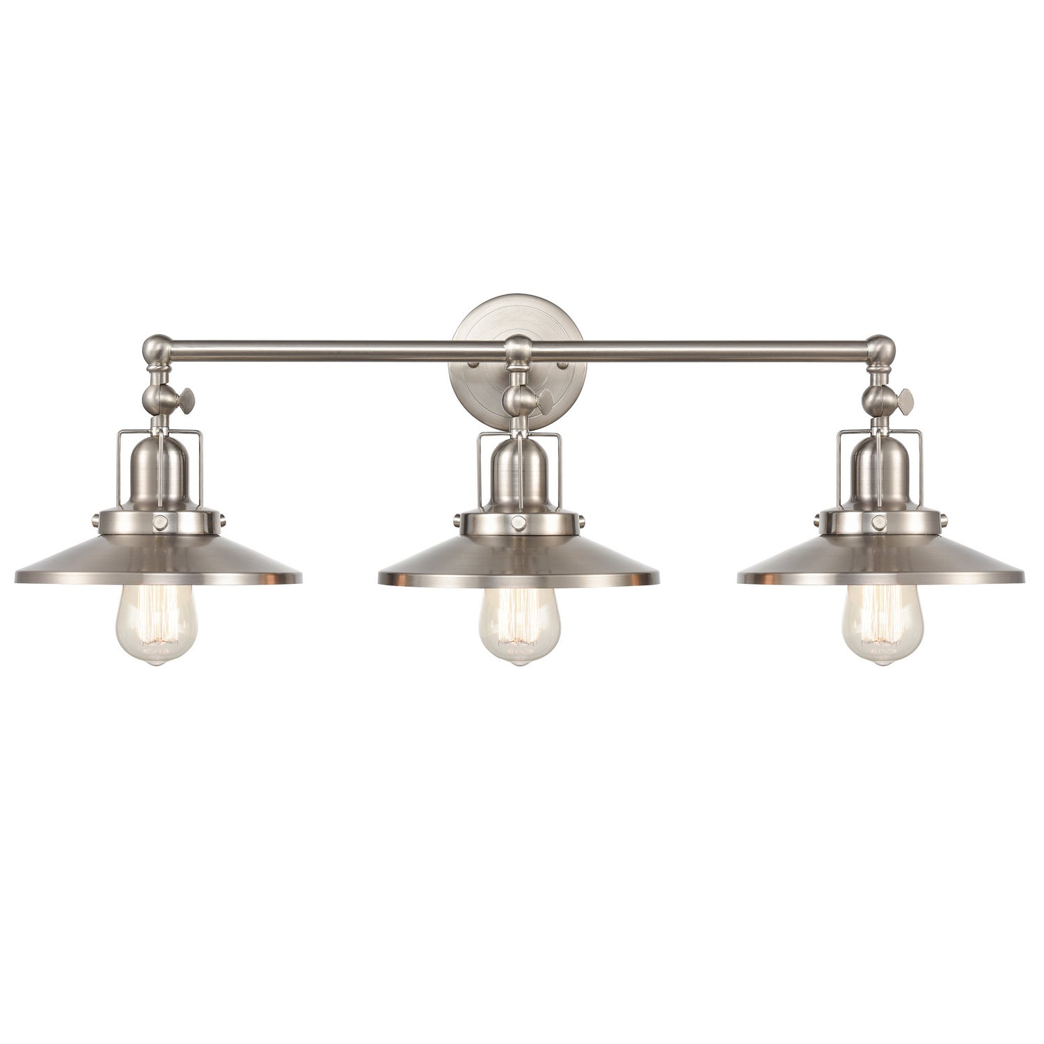 ELK Home - 96142/3 - Three Light Vanity - English Pub - Satin Nickel