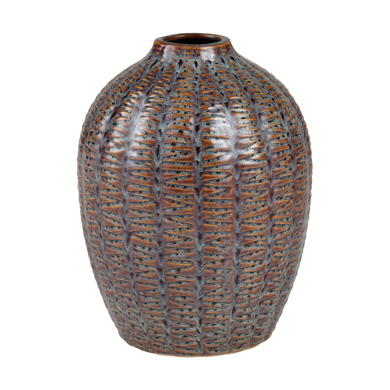 ELK Home - S0017-9196 - Vase - Hawley - Brown Reactive