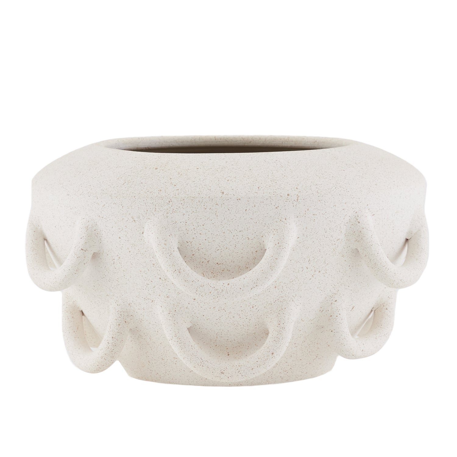 Vase from the Paloma collection in Speckled Ivory finish