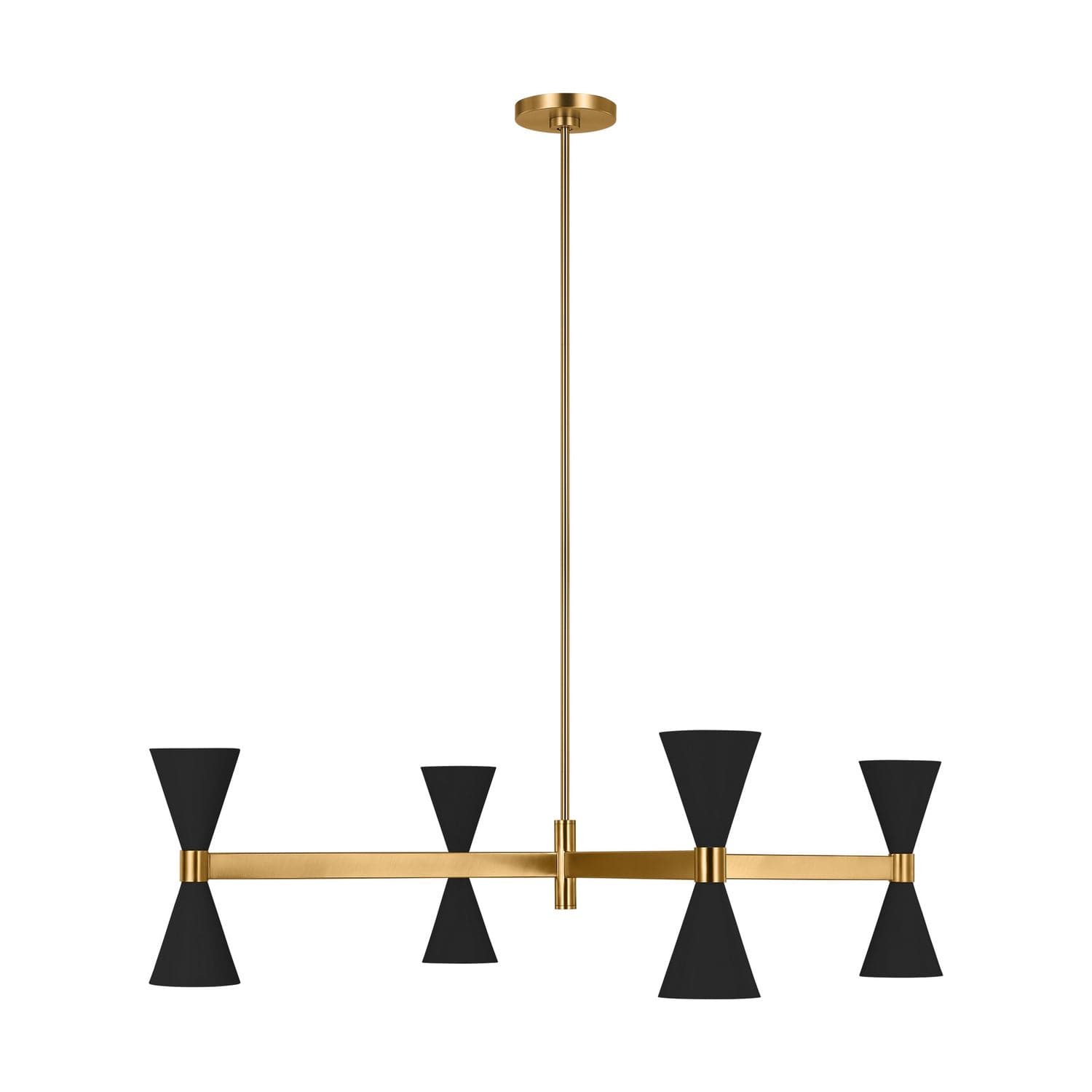 Visual Comfort Studio - AEC1088MBK - Eight Light Chandelier - Albertine - Midnight Black