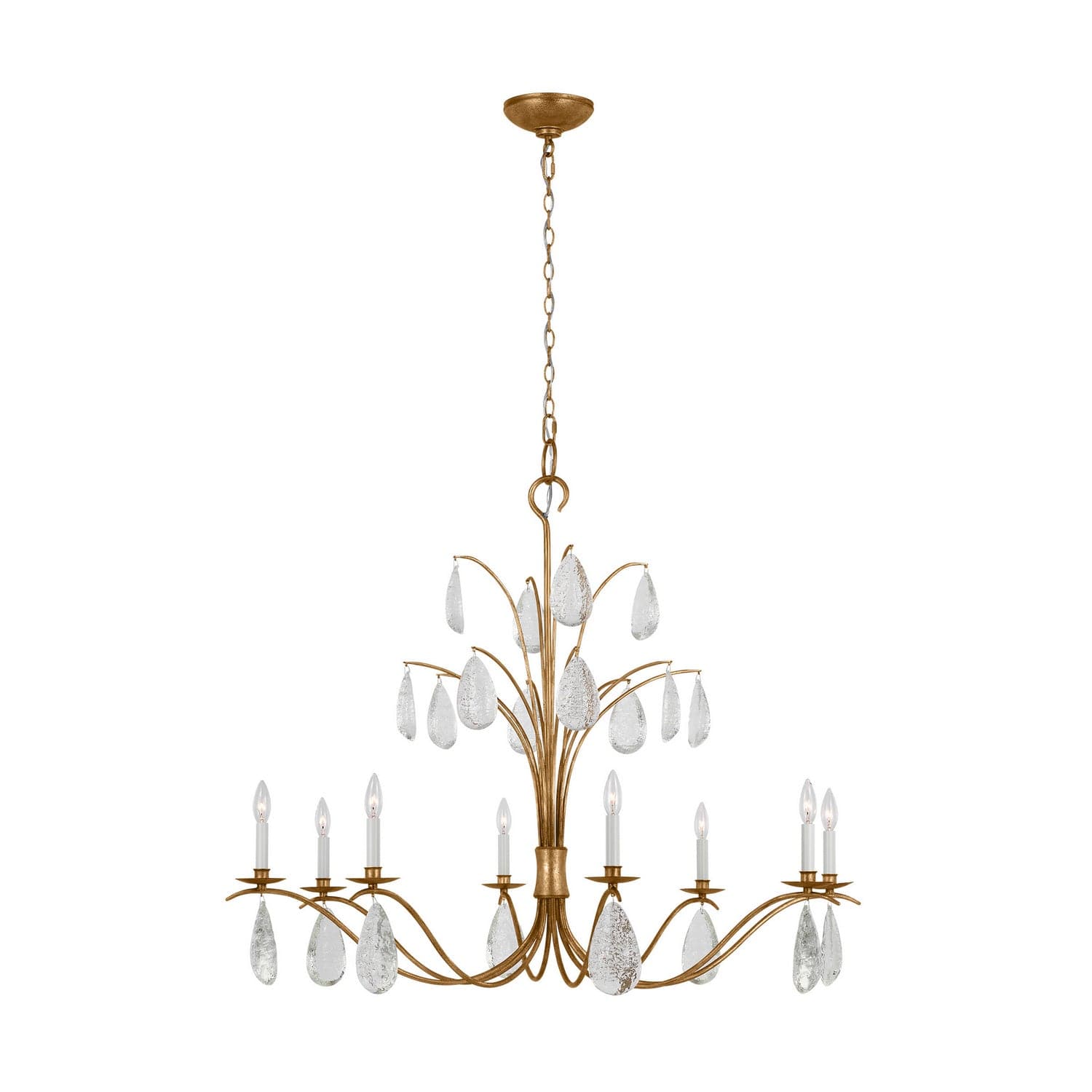 Visual Comfort Studio - CC1598ADB - Eight Light Chandelier - Shannon - Antique Gild