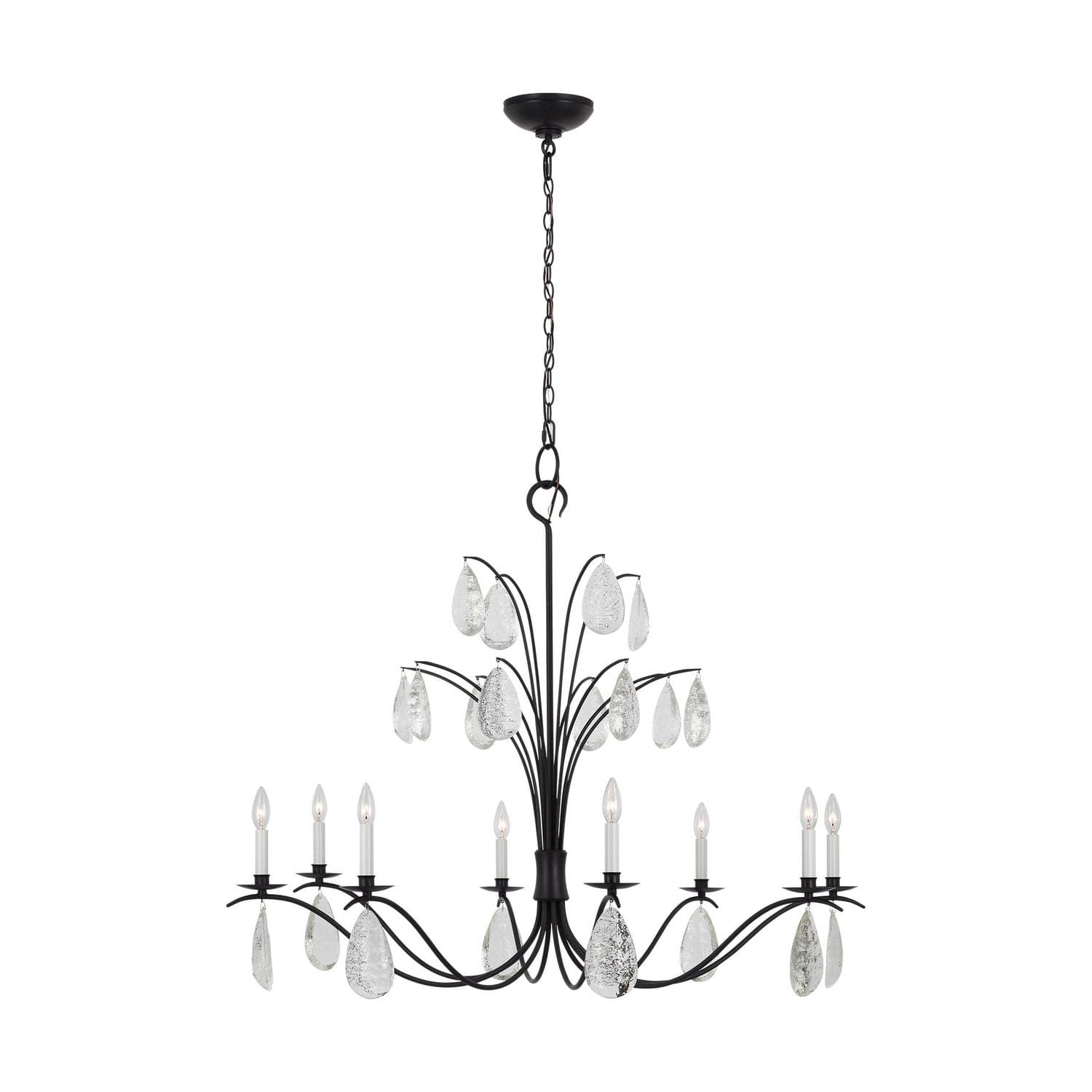 Visual Comfort Studio - CC1598AI - Eight Light Chandelier - Shannon - Aged Iron