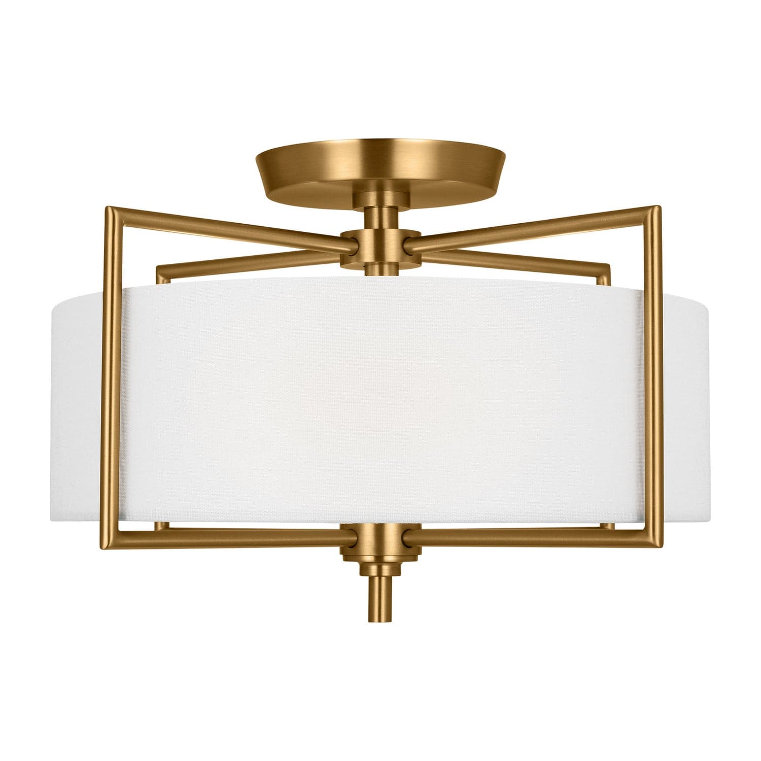 Visual Comfort Studio - CF1122BBS - Two Light Semi-Flush Mount - Perno - Burnished Brass