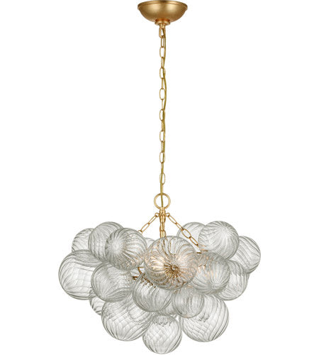 Visual Comfort Signature - JN 5110G/CG - LED Chandelier - Talia - Gild and Clear Swirled Glass