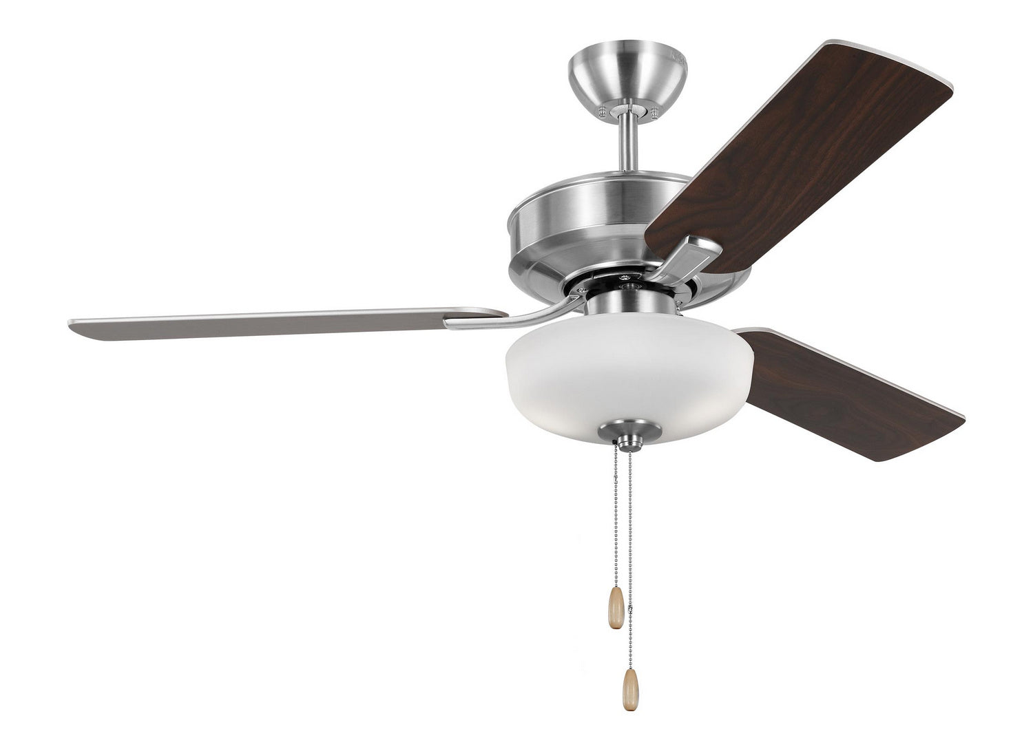 Generation Lighting. - 3LD48BSD - 48" Ceiling Fan - Linden - Brushed Steel