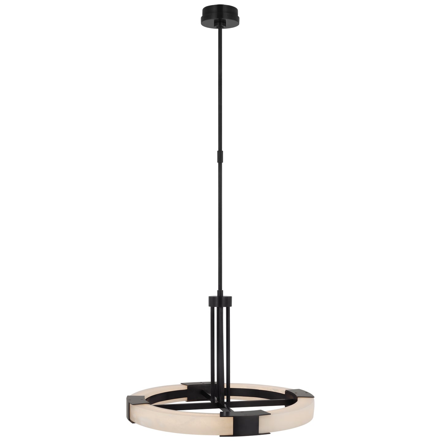 Visual Comfort Signature - KW 5138BZ/ALB - LED Chandelier - Covet - Bronze and Alabaster