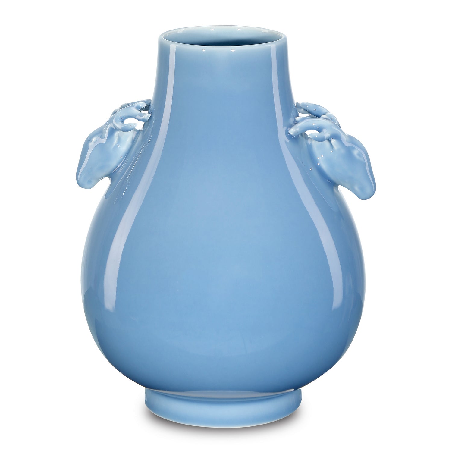 Vase from the Sky Blue collection in Lake Blue finish