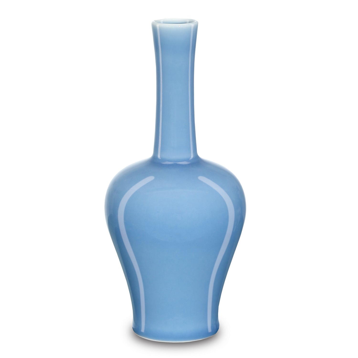 Vase from the Sky Blue collection in Lake Blue finish