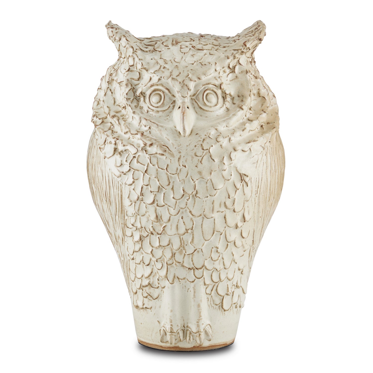 Owl from the Minerva collection in Milky White finish