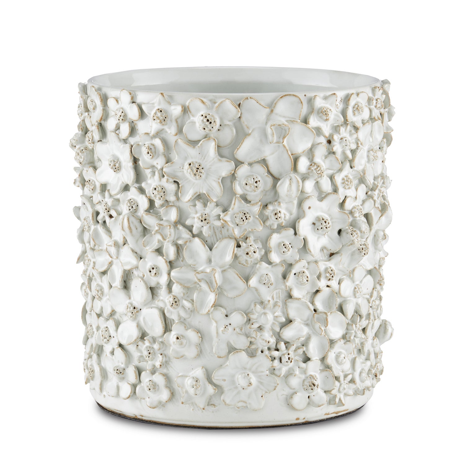 Cachepot from the Jessamine collection in White finish