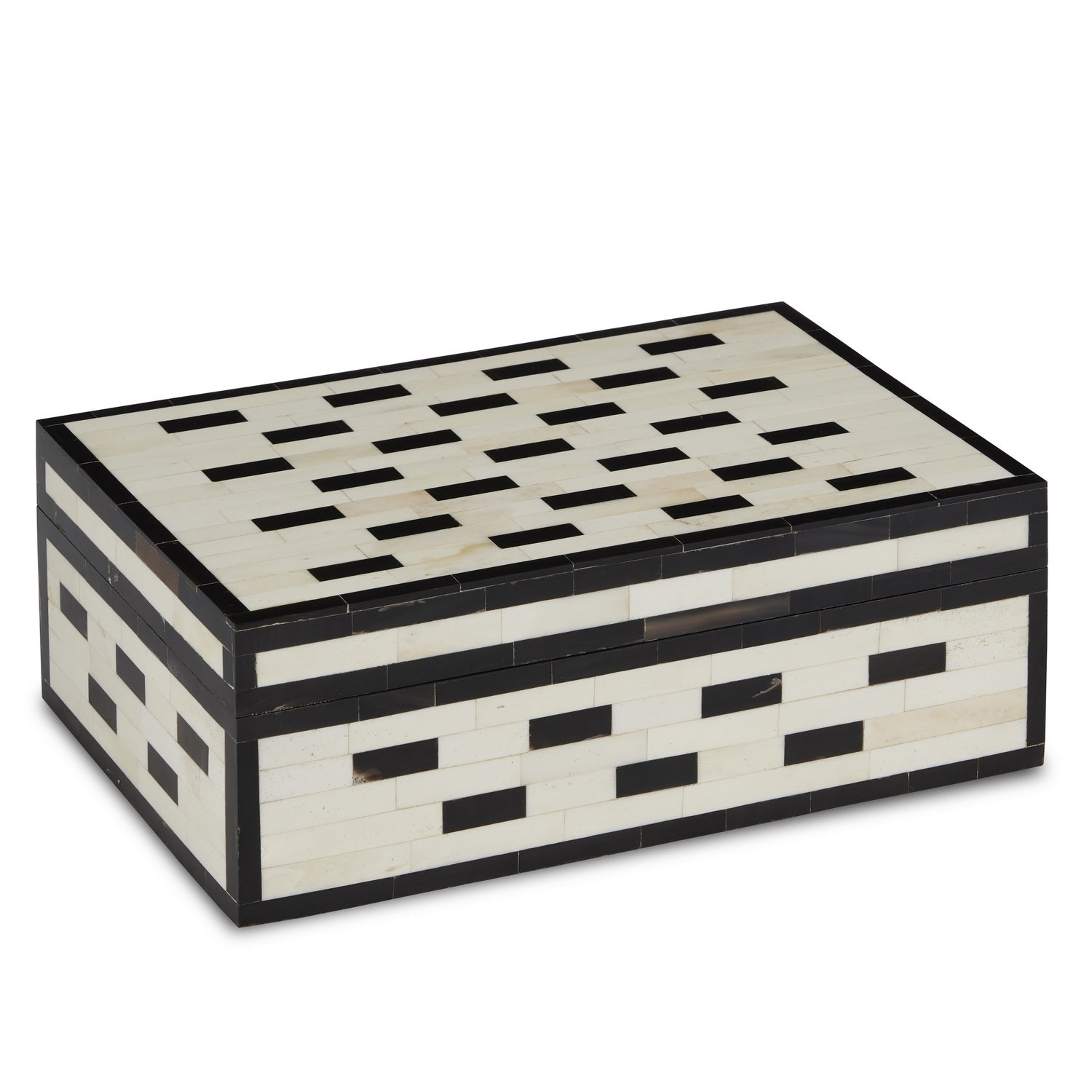 Box from the Carmine collection in White/Black/Natural finish