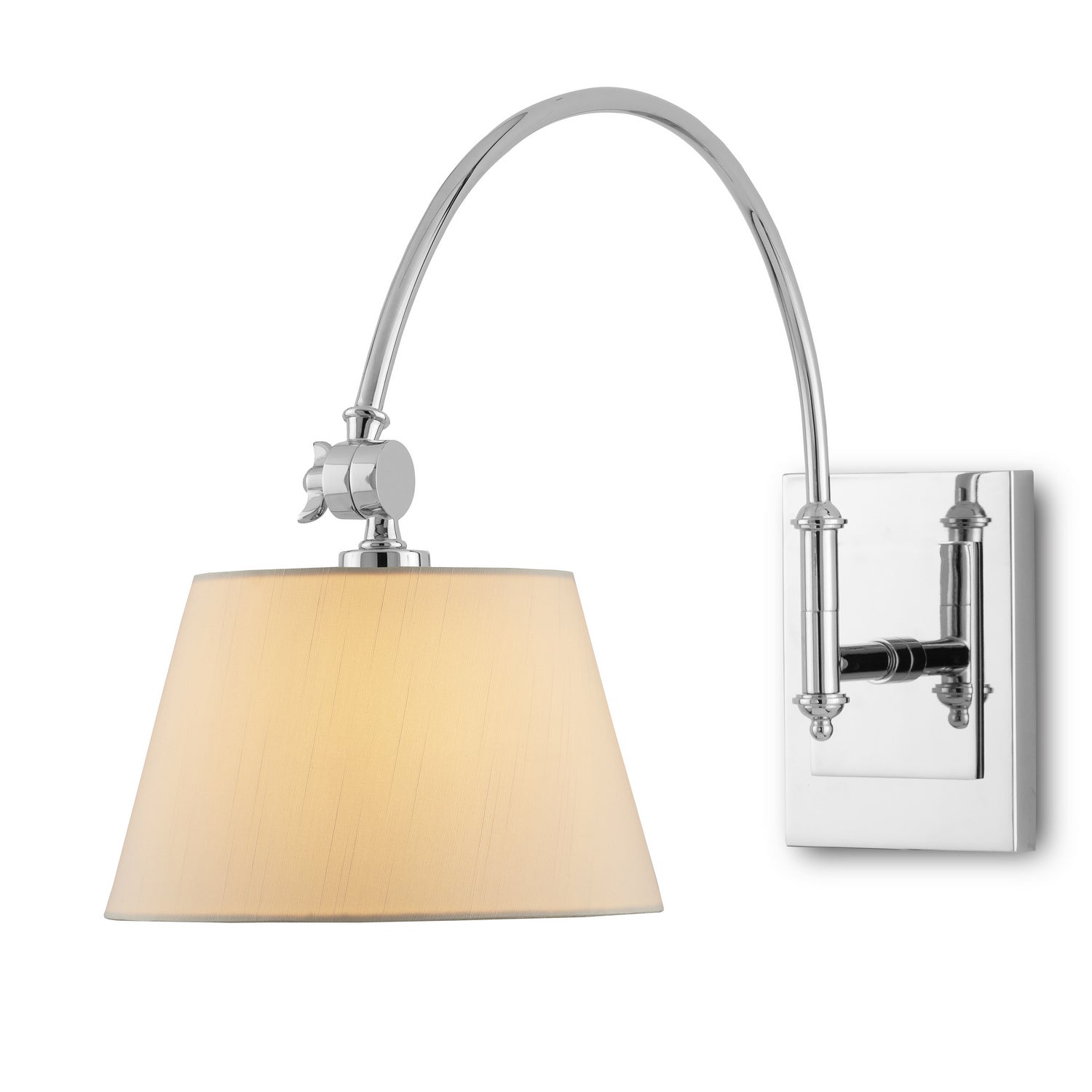 One Light Wall Sconce from the Ashby collection in Polished Nickel finish