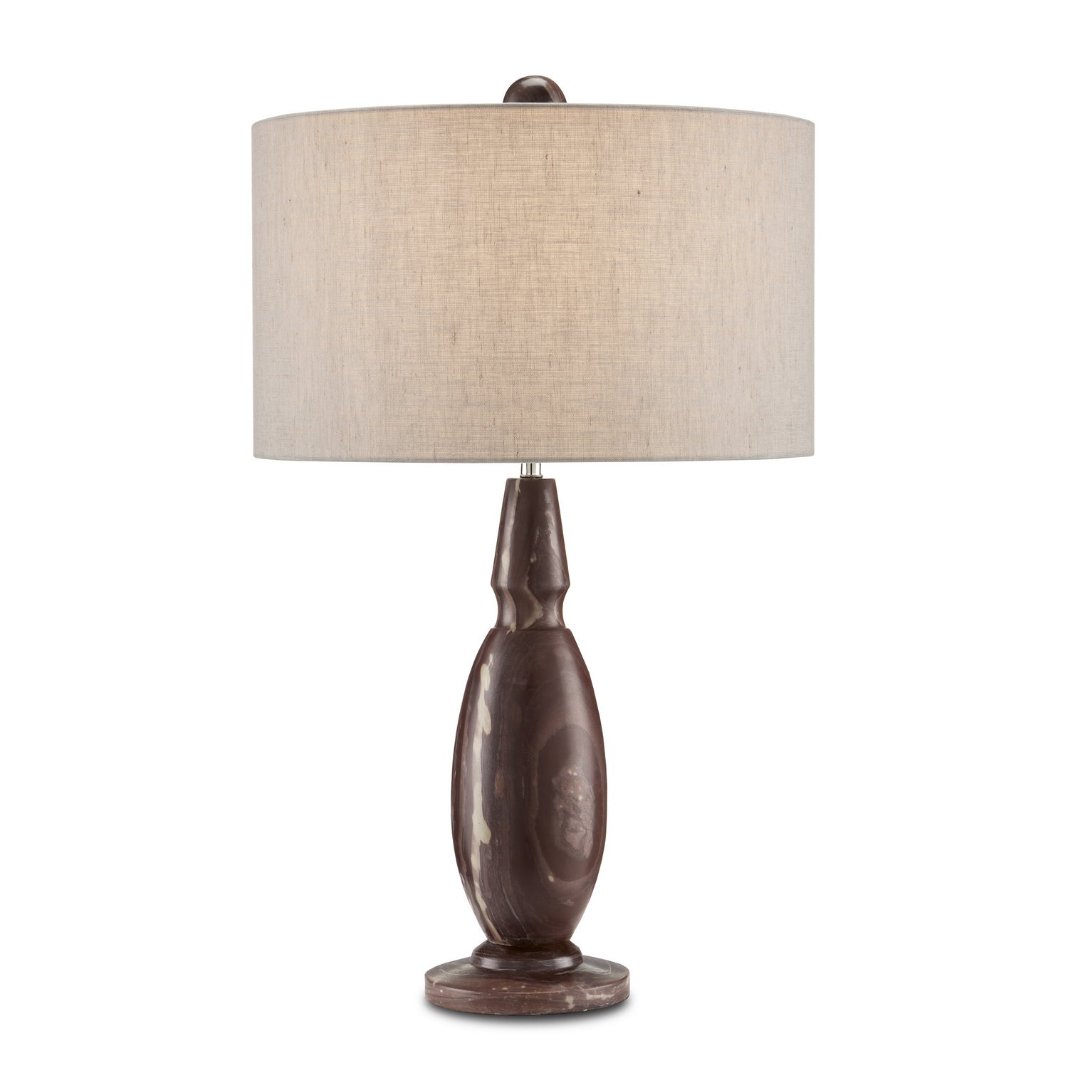 One Light Table Lamp from the Temptress collection in Natural/Polished Nickel finish