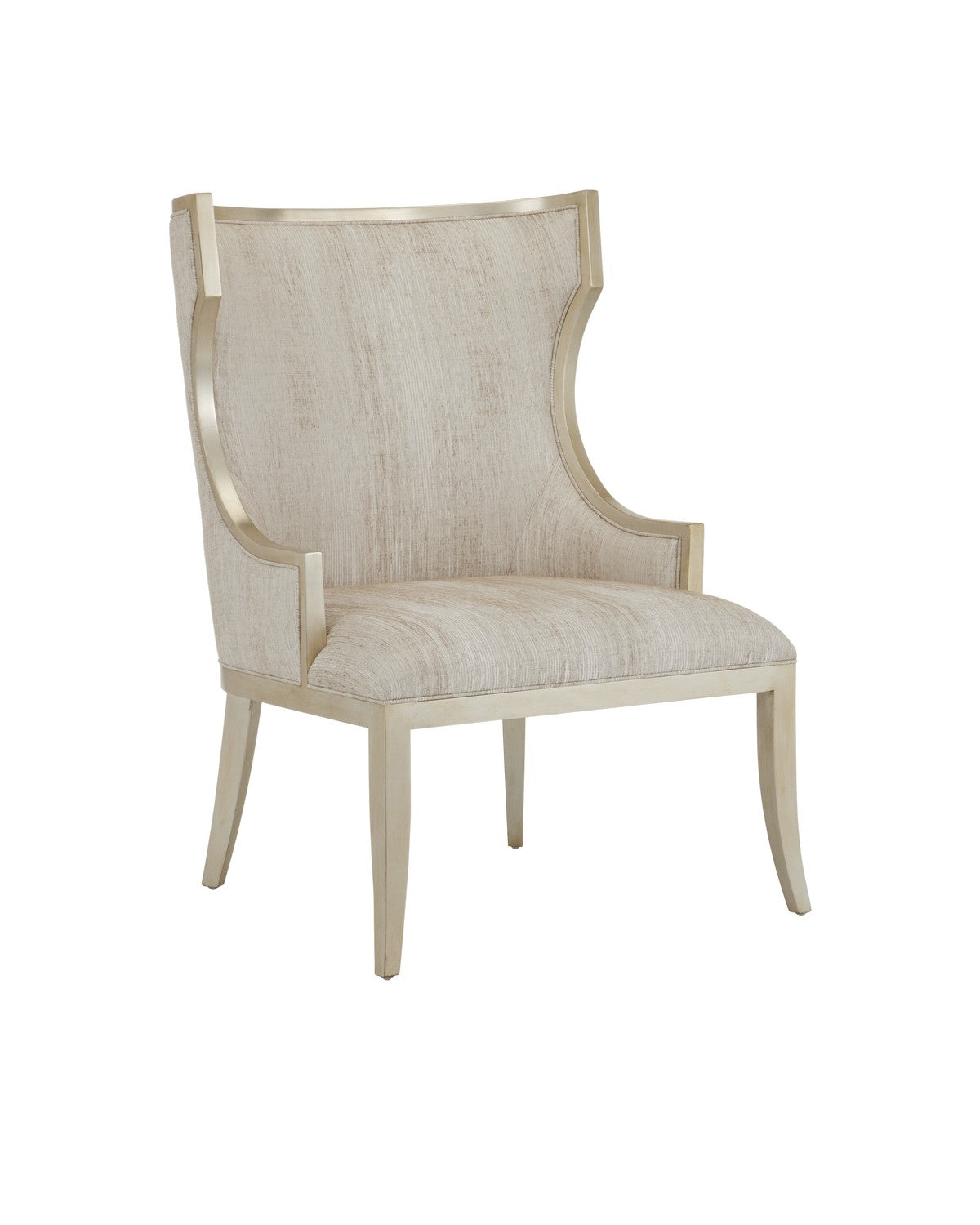 Chair from the Garson collection in Silver/Fresh File Linen finish