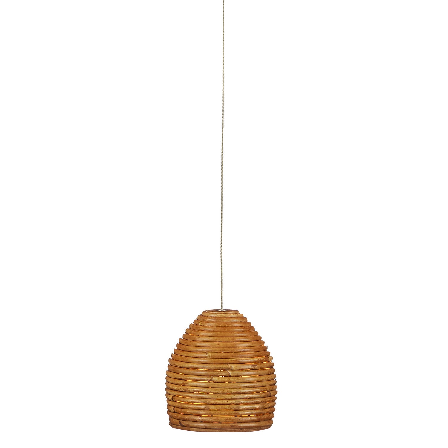 One Light Pendant from the Beehive collection in Natural finish