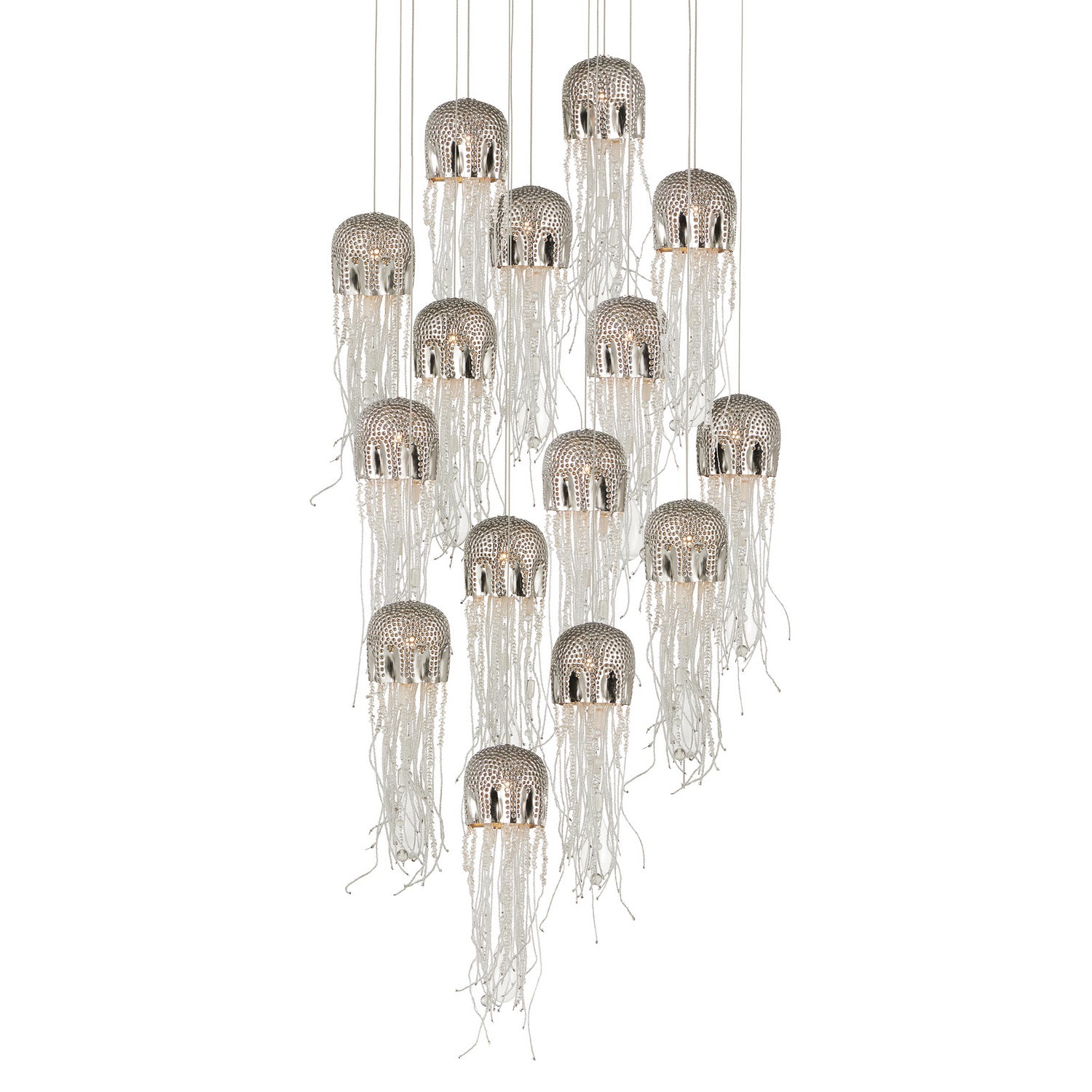 15 Light Pendant from the Medusa collection in Nickel finish