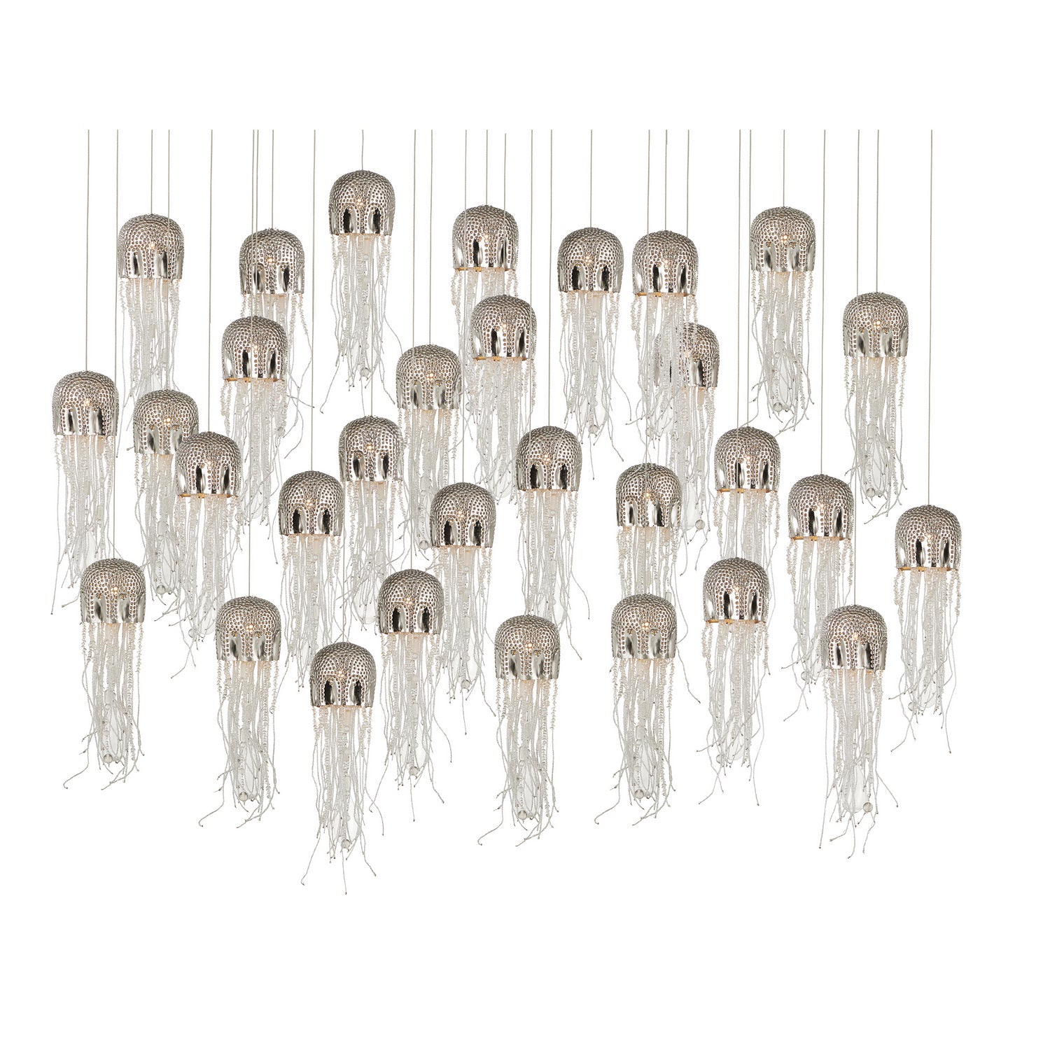 30 Light Pendant from the Medusa collection in Nickel finish