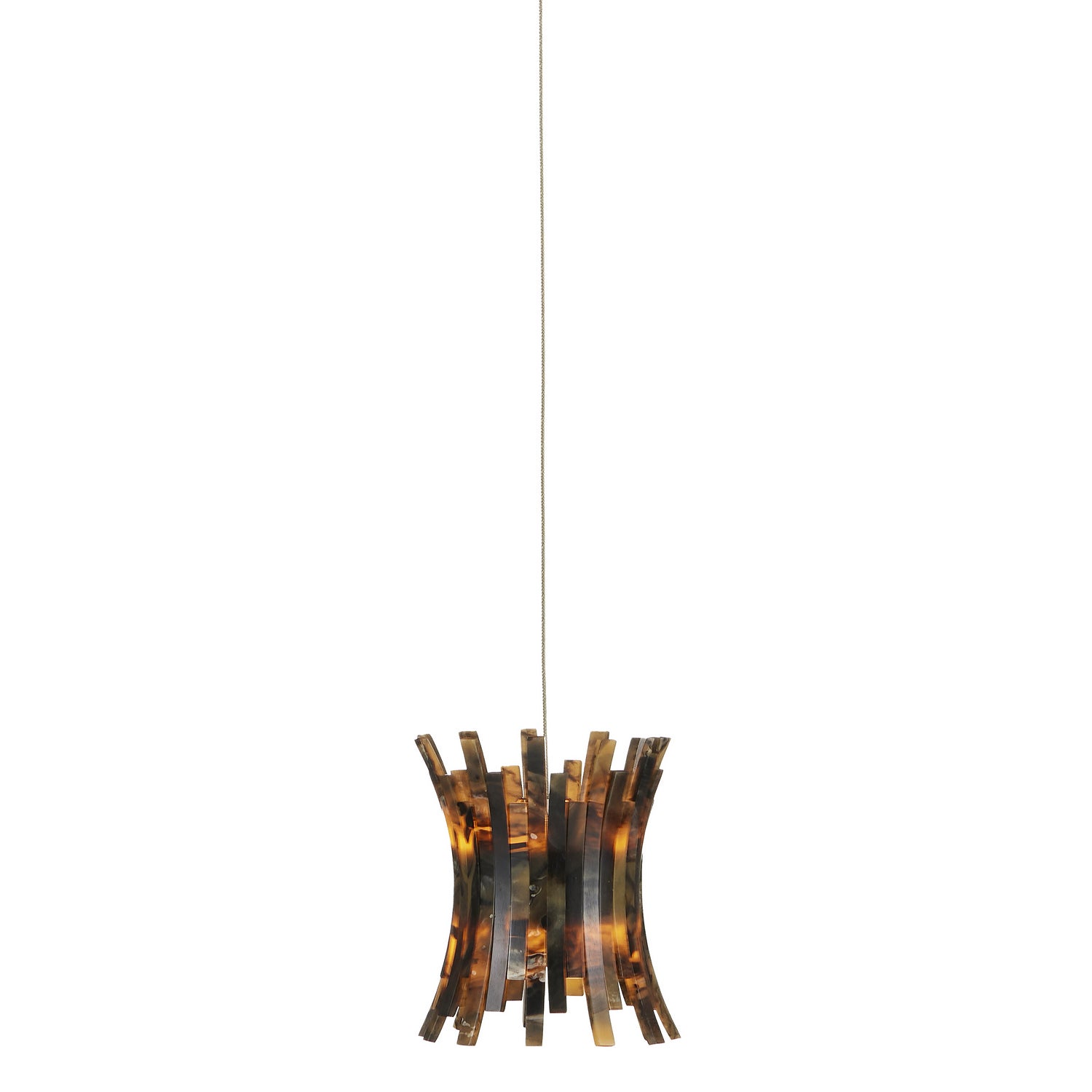 One Light Pendant from the Alsop collection in Brown/Black/Natural finish