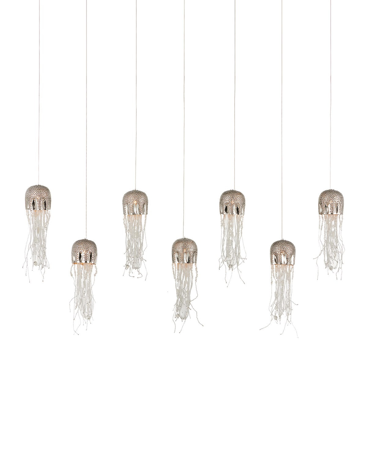 Seven Light Pendant from the Medusa collection in Nickel finish