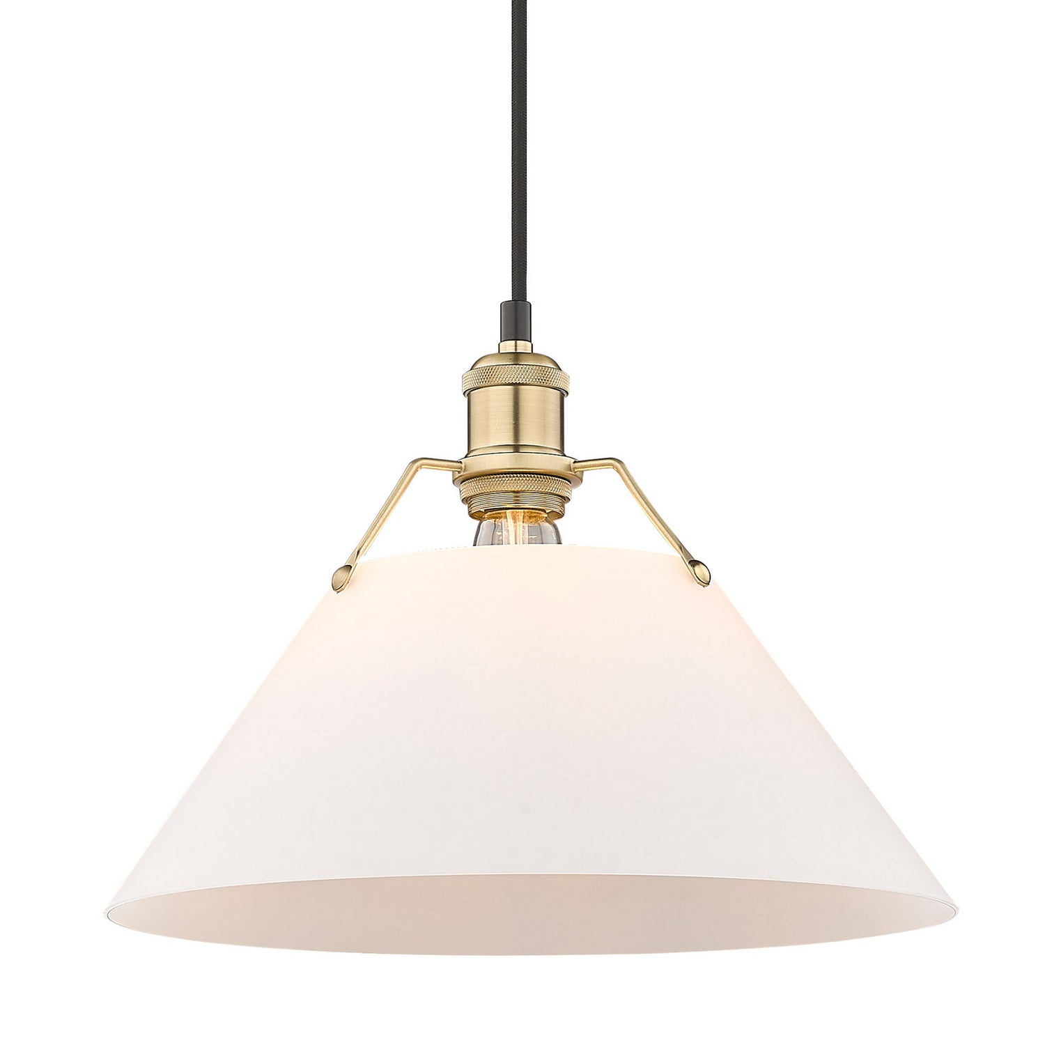 Golden - 3306-L BCB-OP - One Light Pendant - Orwell BCB - Brushed Champagne Bronze