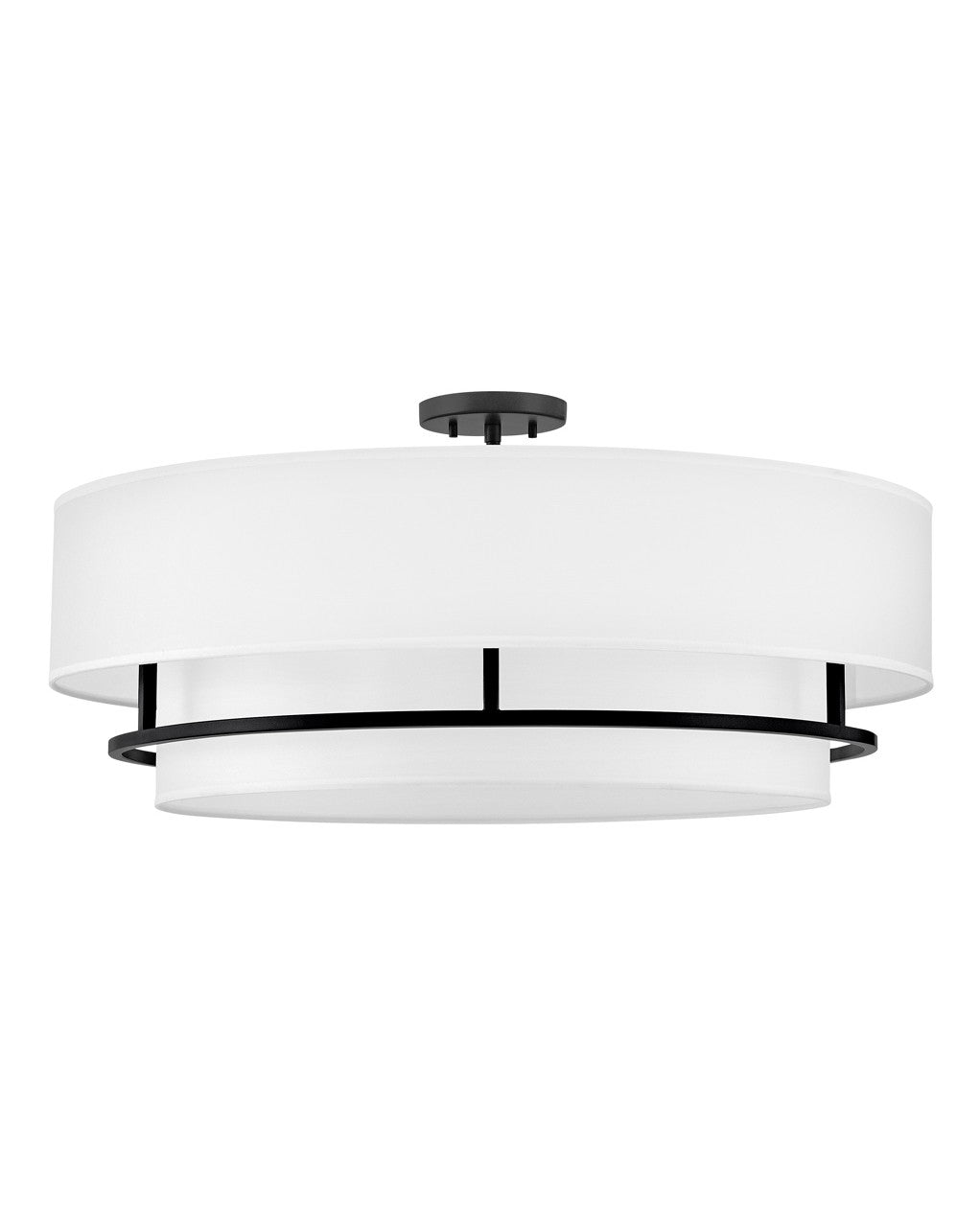 Hinkley - 38895BK - LED Semi-Flush Mount - Graham - Black