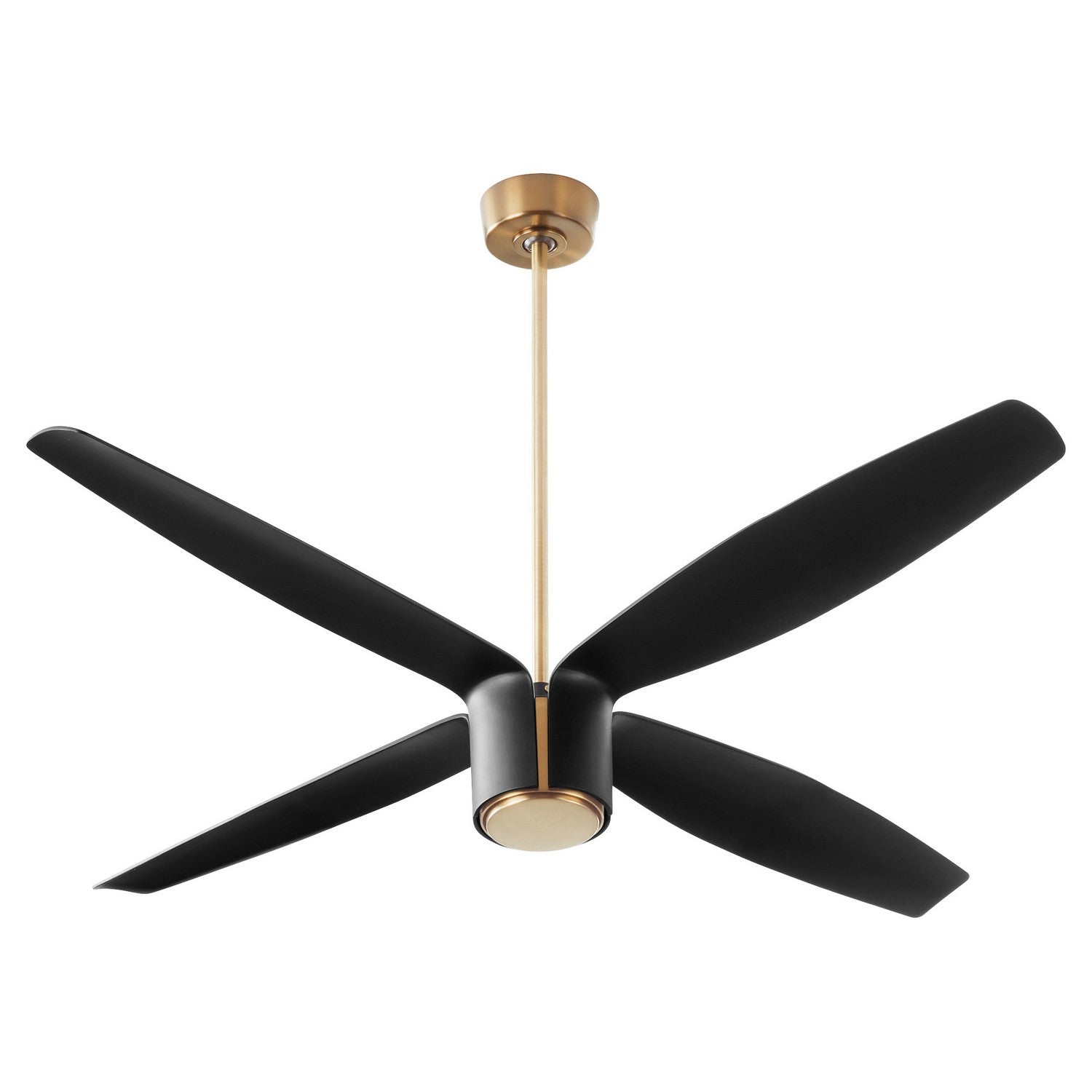 Oxygen - 3-116-4015 - 60"Ceiling Fan - Samaran - Aged Brass W/ Black Blades