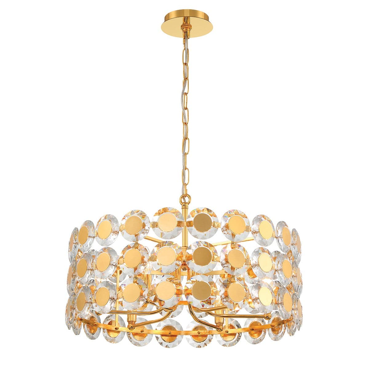 Eurofase - 44285-026 - Six Light Pendant - Perrene - Gold