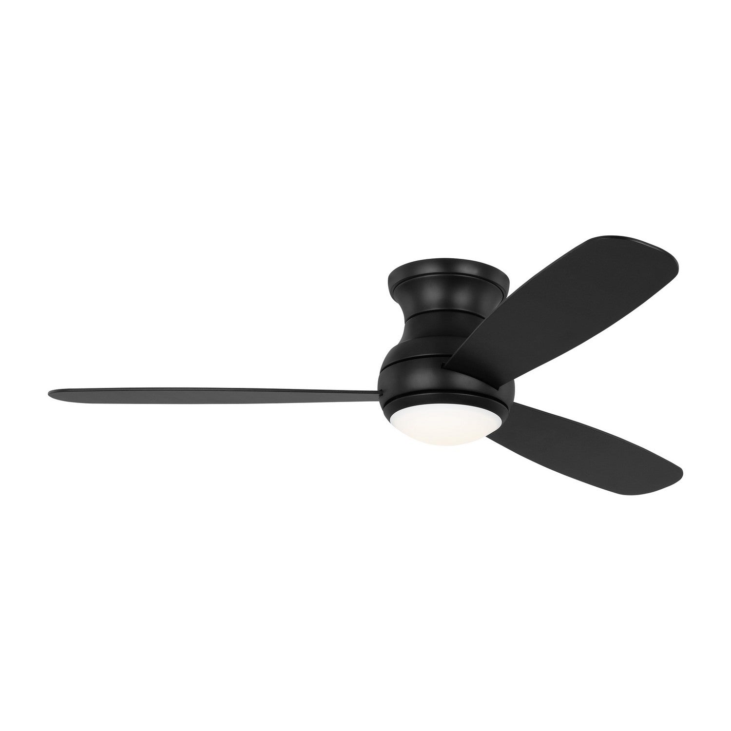 Generation Lighting. - 3OBSHR52MBKD - 52" Ceiling Fan - Orbis - Midnight Black