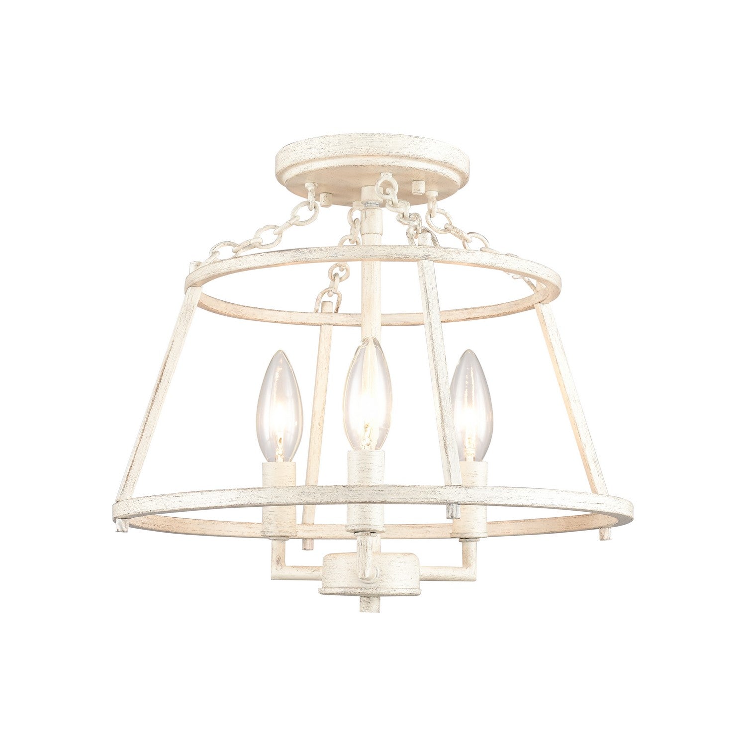 ELK Home - EC89683/3 - Three Light Semi Flush Mount - Joanie - Antique White