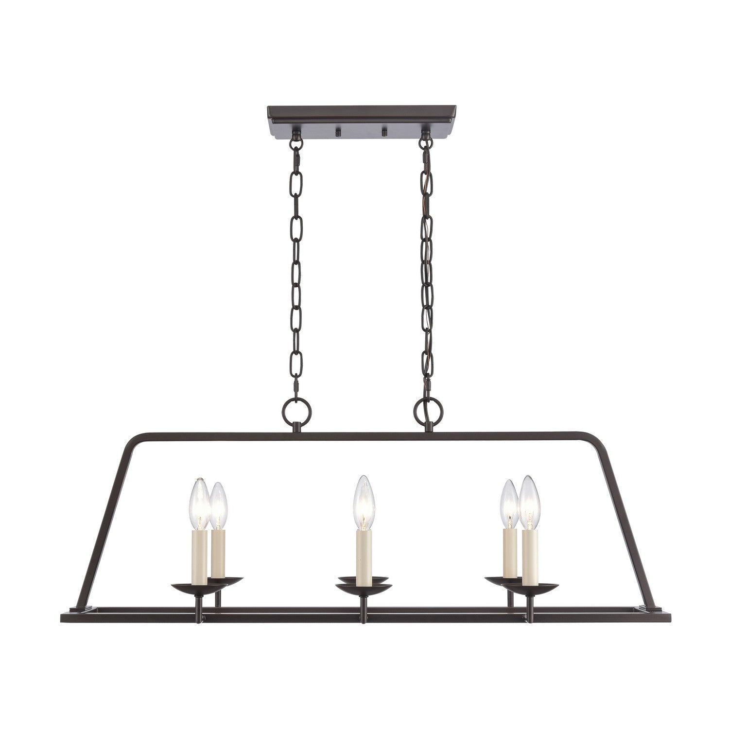 ELK Home - EC89695/6 - Six Light Linear Chandelier - Joanie - Old Bronze