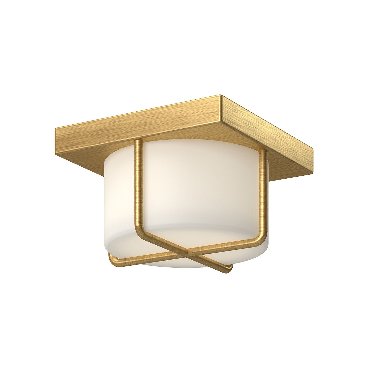 Kuzco Lighting - FM45907-BG/OP - LED Flush Mount - Regalo - Brushed Gold/Opal Glass