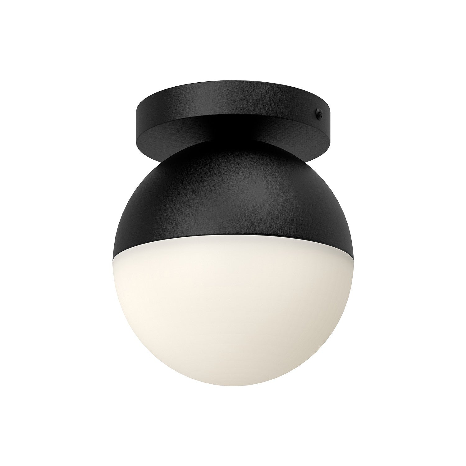Kuzco Lighting - FM58306-BK/OP - One Light Flush Mount - Monae - Black/Opal Glass