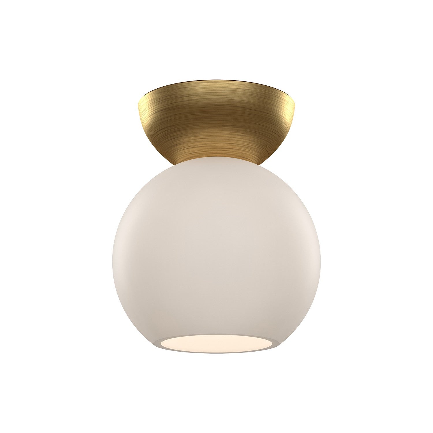 Kuzco Lighting - SF59706-BG/OP - One Light Semi-Flush Mount - Arcadia - Brushed Gold/Opal Glass