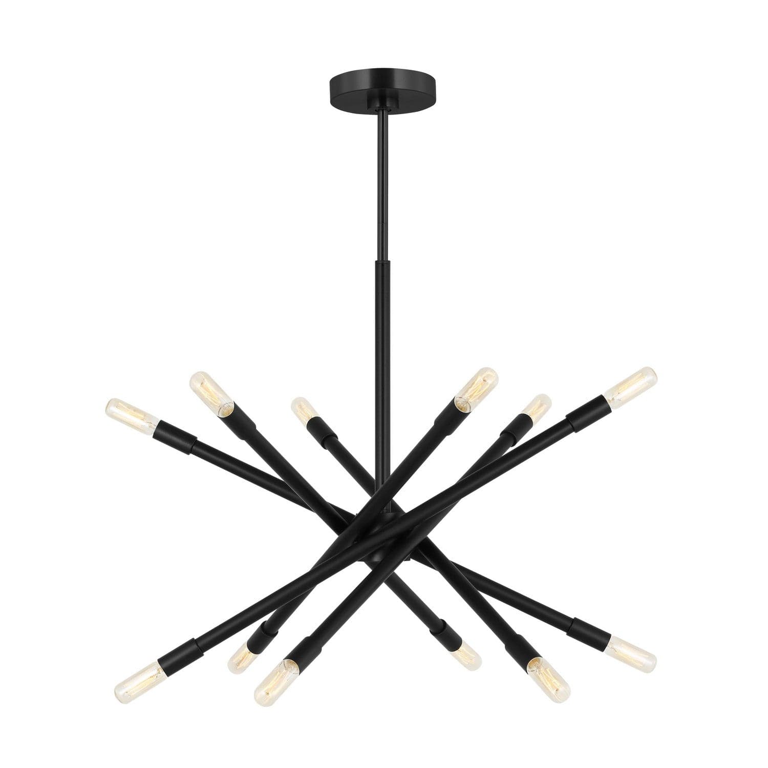 Visual Comfort Studio - CC16712MBK - 12 Light Chandelier - Eastyn - Midnight Black