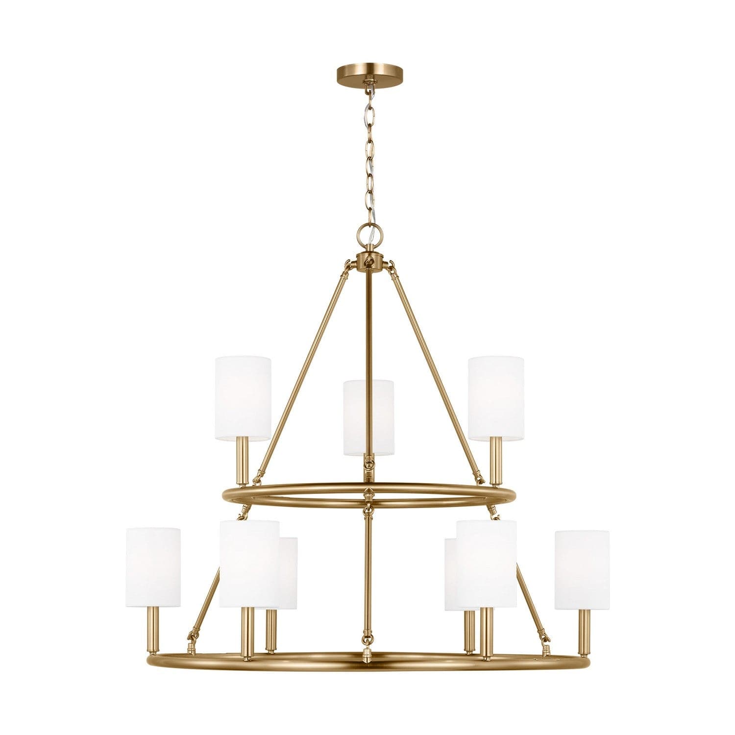 Visual Comfort Studio - DJC1099SB - Nine Light Chandelier - Egmont - Satin Brass