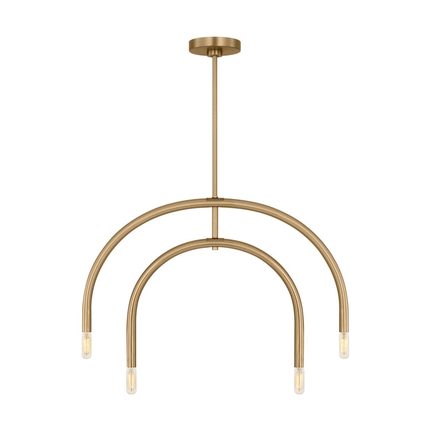 Visual Comfort Studio - DJC1104SB - Four Light Chandelier - Hadden - Satin Brass