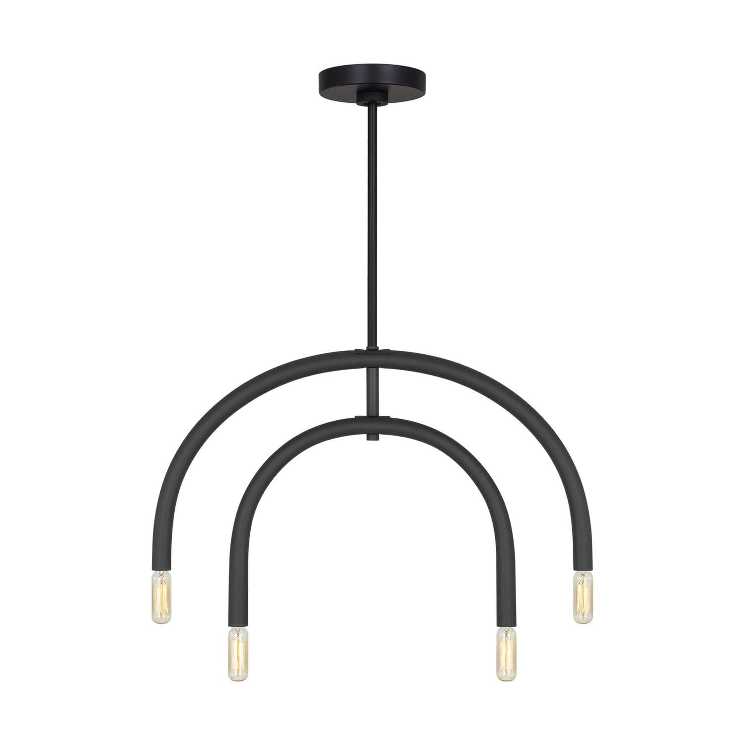 Visual Comfort Studio - DJC1114MBK - Four Light Chandelier - Hadden - Midnight Black