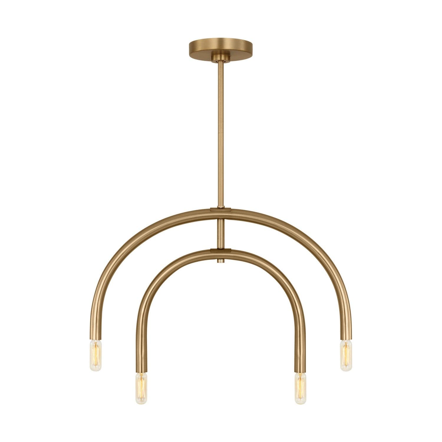 Visual Comfort Studio - DJC1114SB - Four Light Chandelier - Hadden - Satin Brass