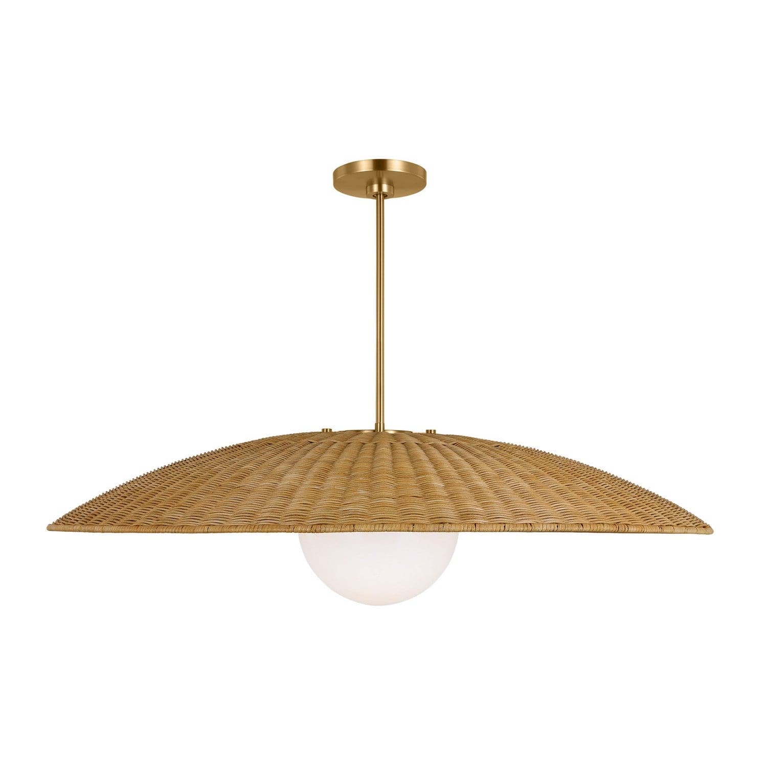 Visual Comfort Studio - KSP1121BBS - One Light Pendant - Mari - Burnished Brass