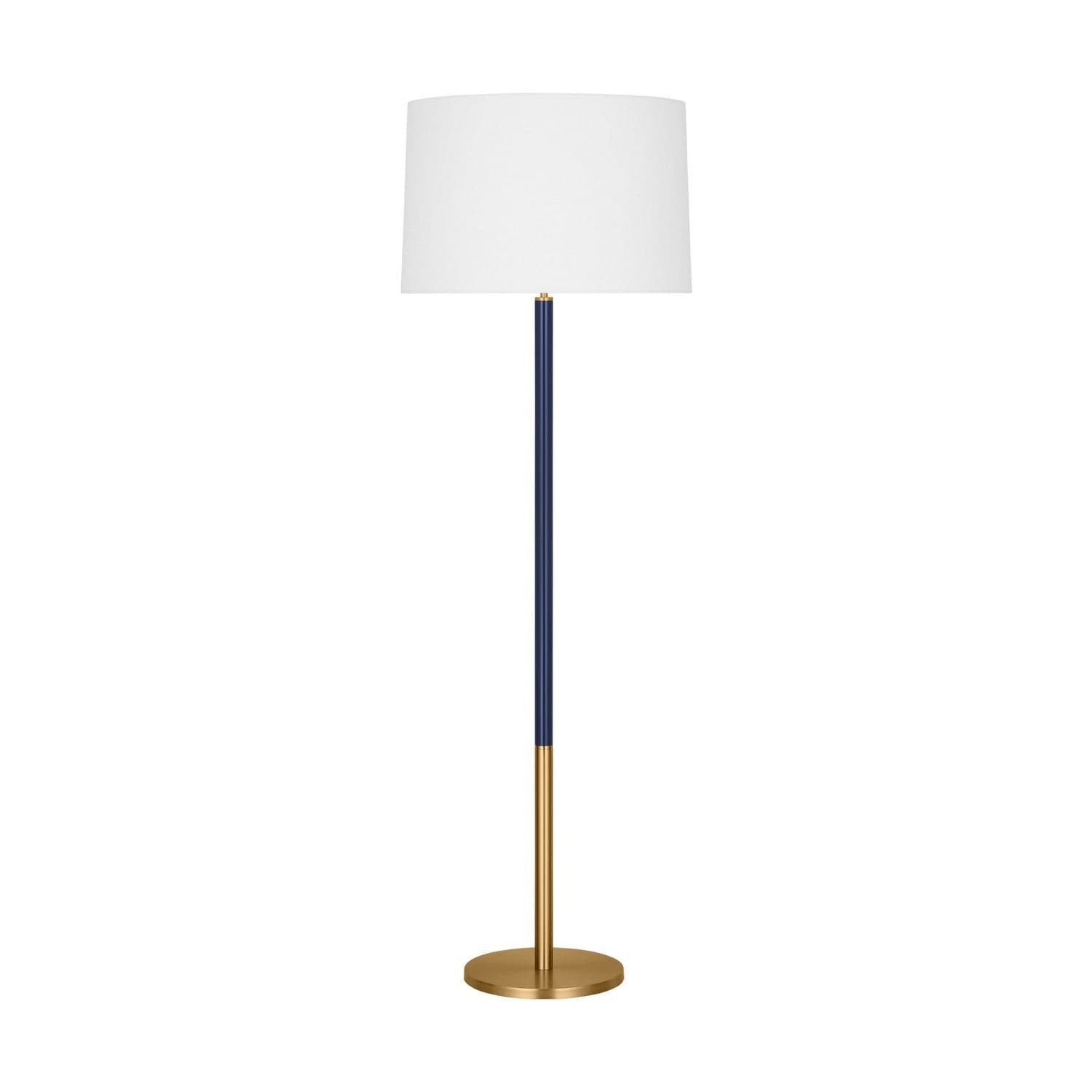 Visual Comfort Studio - KST1051BBSNVY1 - One Light Floor Lamp - Monroe - Burnished Brass