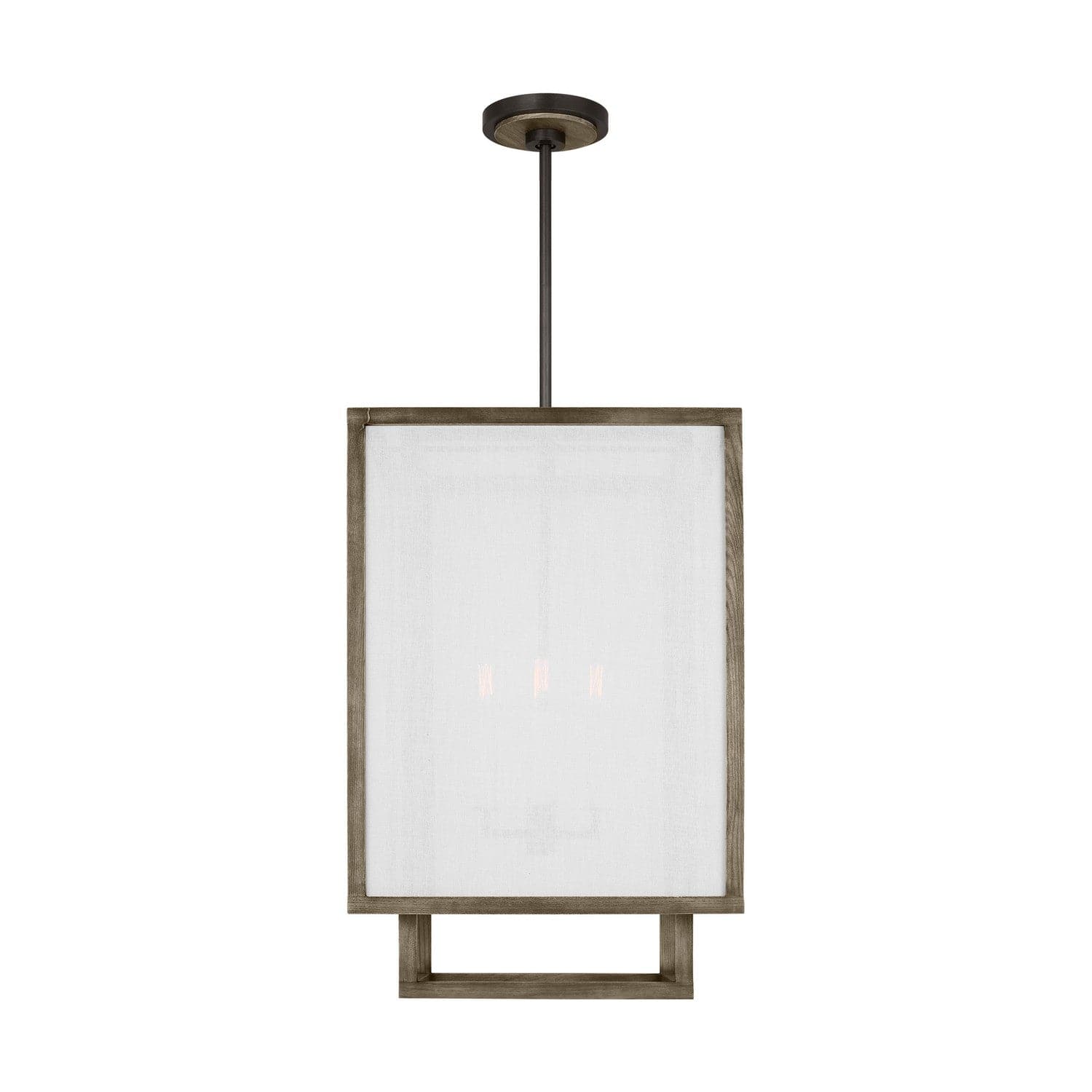 Visual Comfort Studio - TFC1094WDO - Four Light Chandelier - Brockway - Weathered Oak Wood