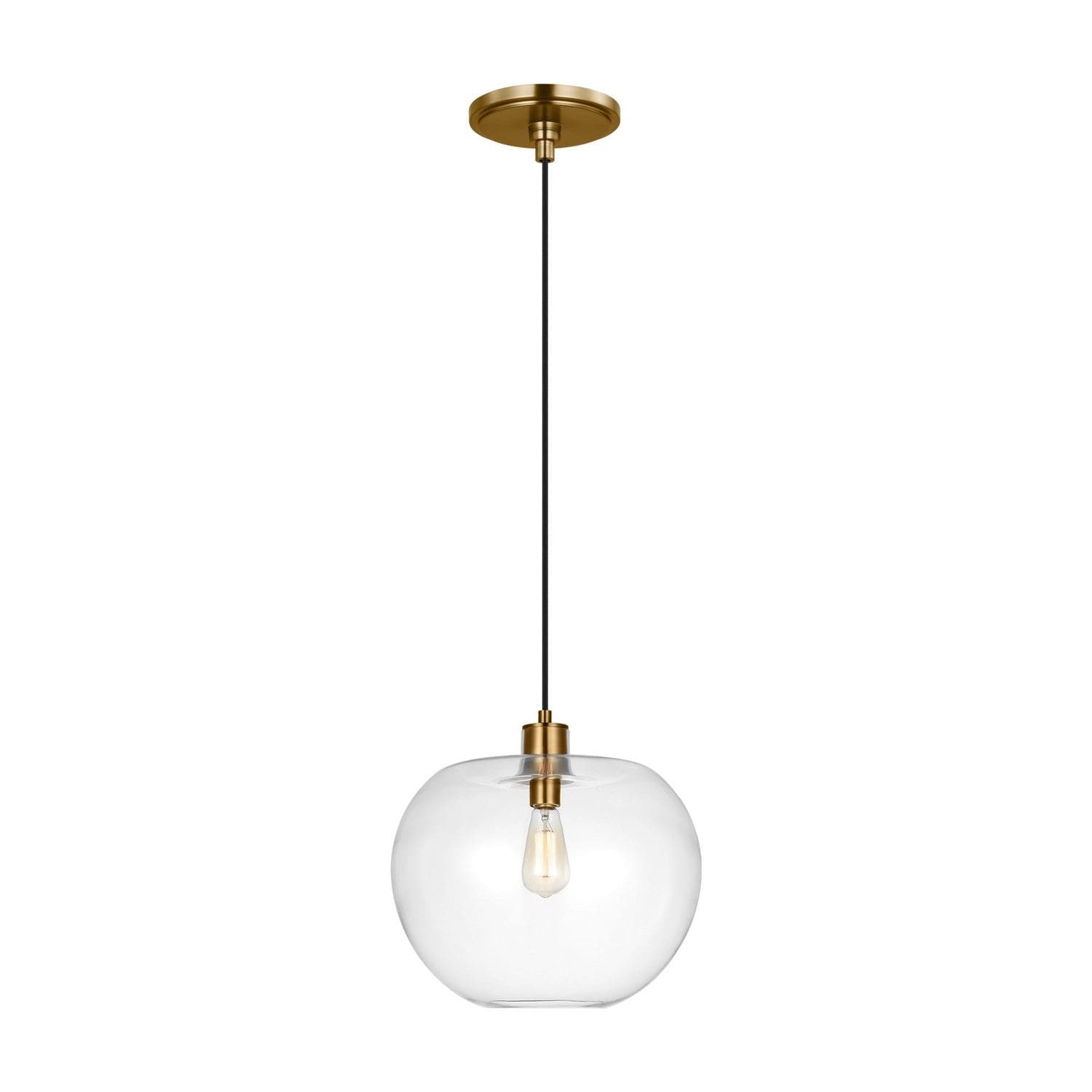 Visual Comfort Studio - TP1201BBS - One Light Pendant - Mela - Burnished Brass