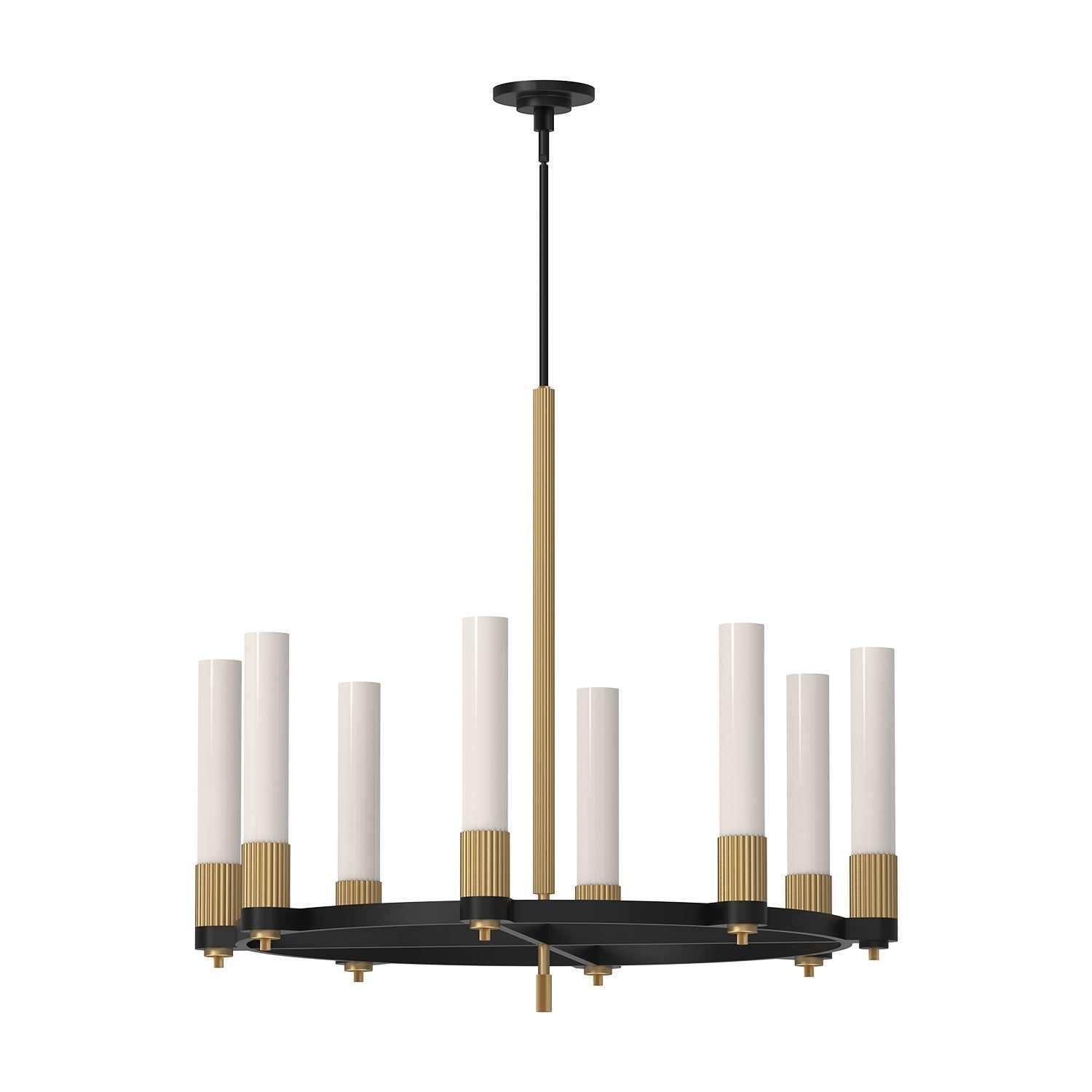 Alora - CH416108MBBG - Eight Light Chandelier - Rue - Matte Black/Brushed Gold