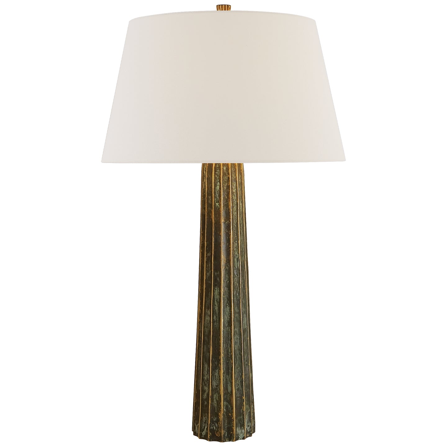 Visual Comfort Signature - CHA 8906BZV-L - One Light Table Lamp - Fluted Spire - Bronze with Verdigris Highlights